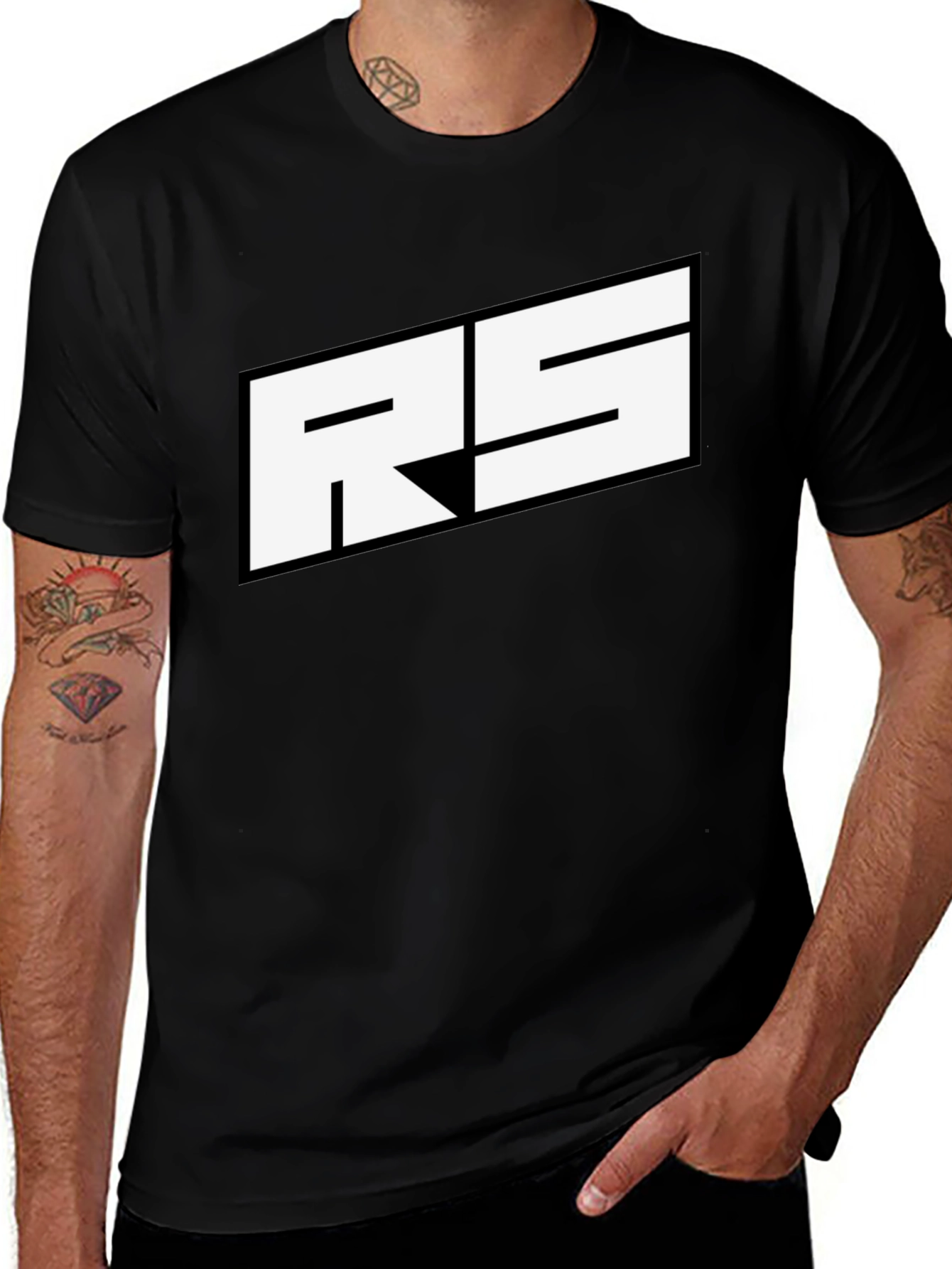RS Logo Black T-Shirt