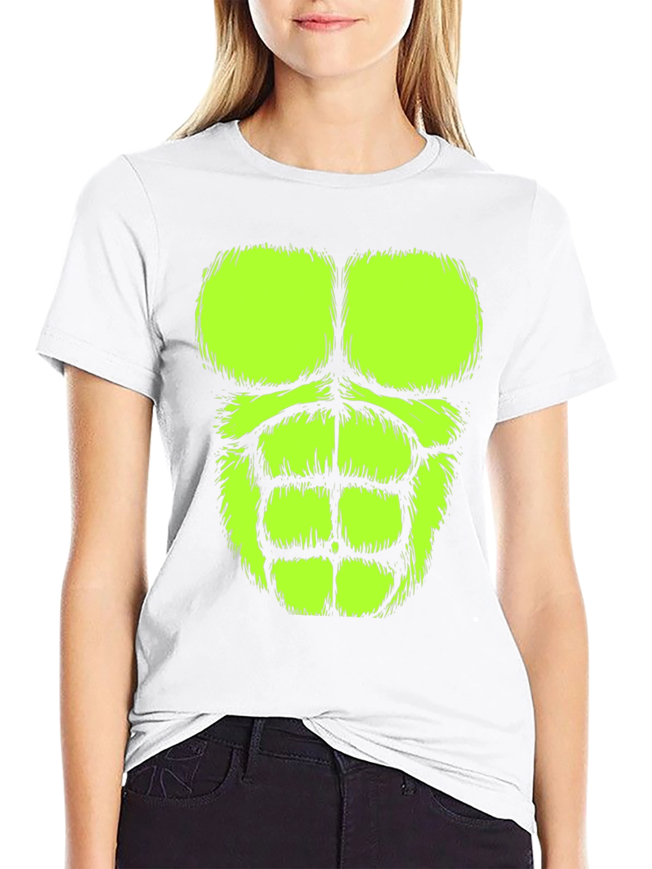 Hulk Abs T-Shirt: Funny Muscle Costume Tee
