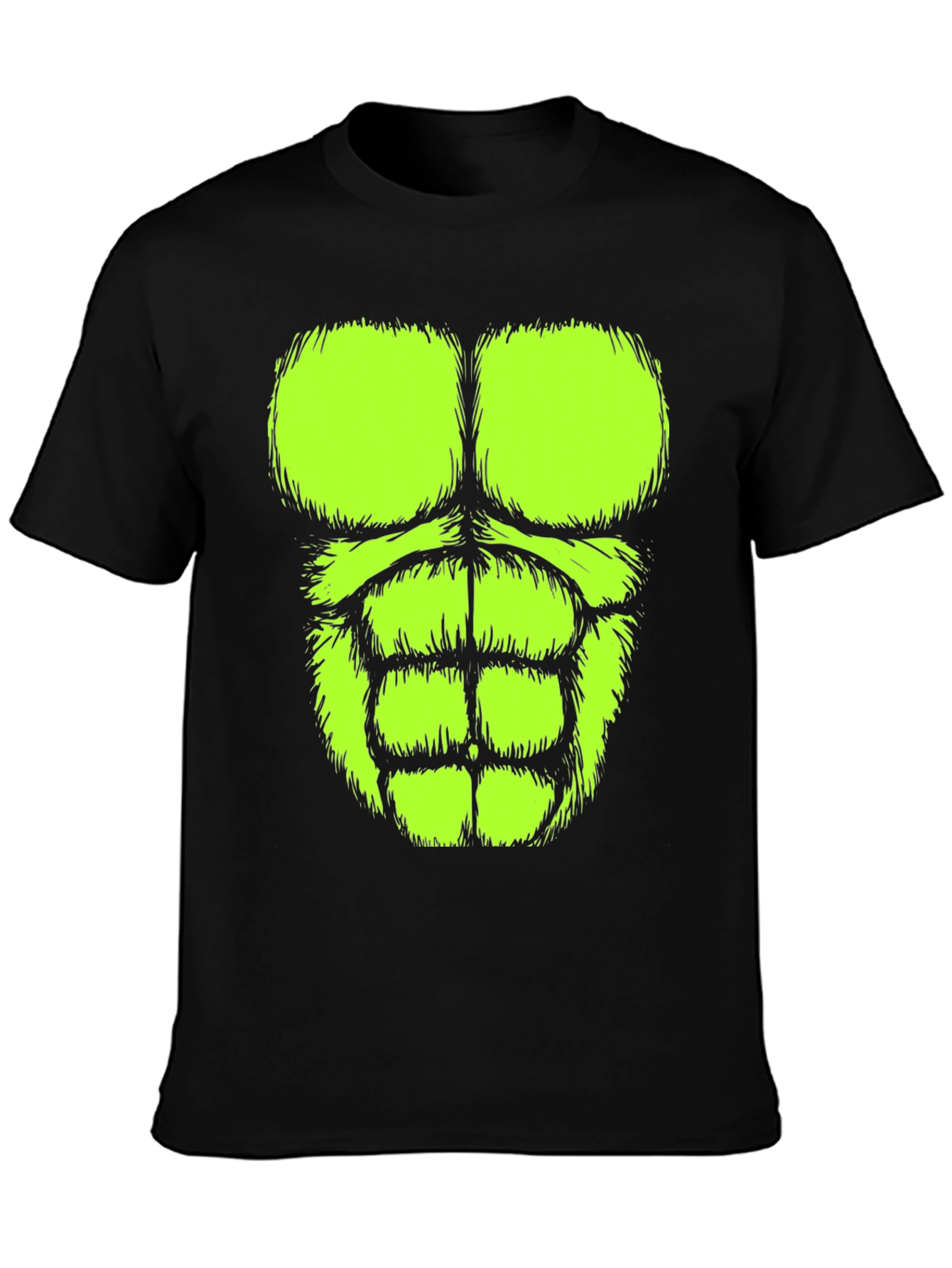 Hulk Abs T-Shirt: Funny Muscle Costume Tee