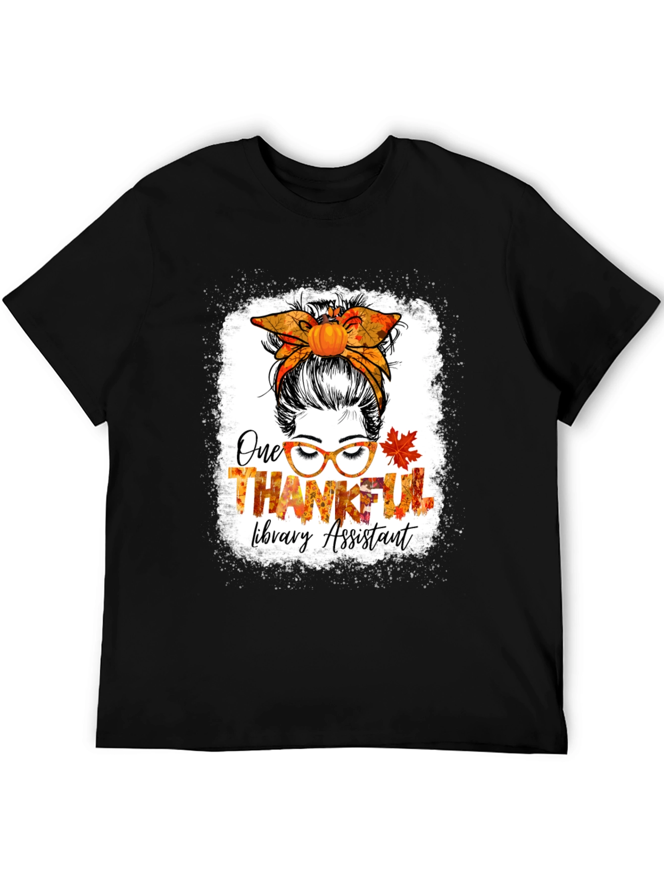Thankful Library Assistant Thanksgiving T-Shirt