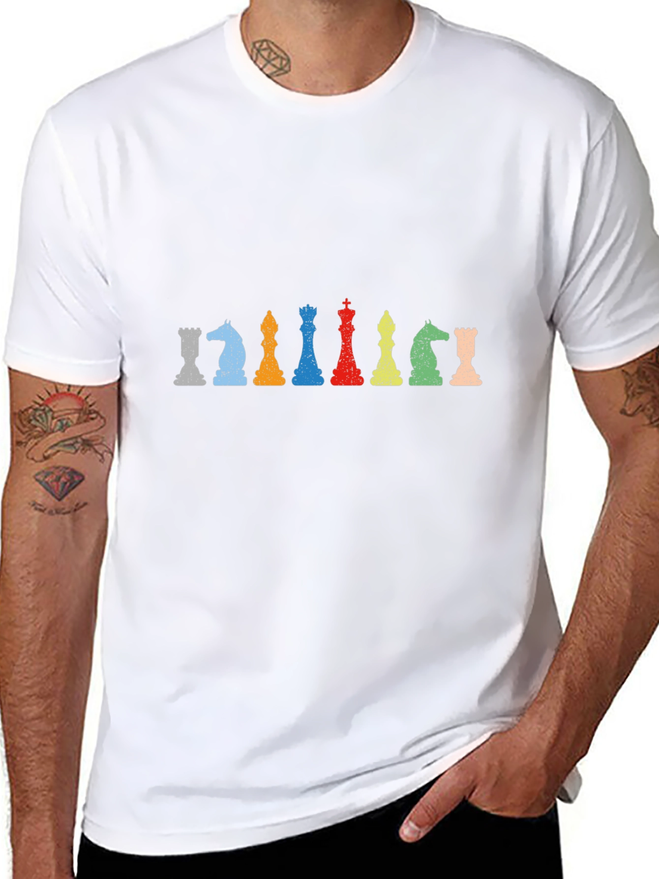 Chess Piece Graphic Tee - Stylish & Unique