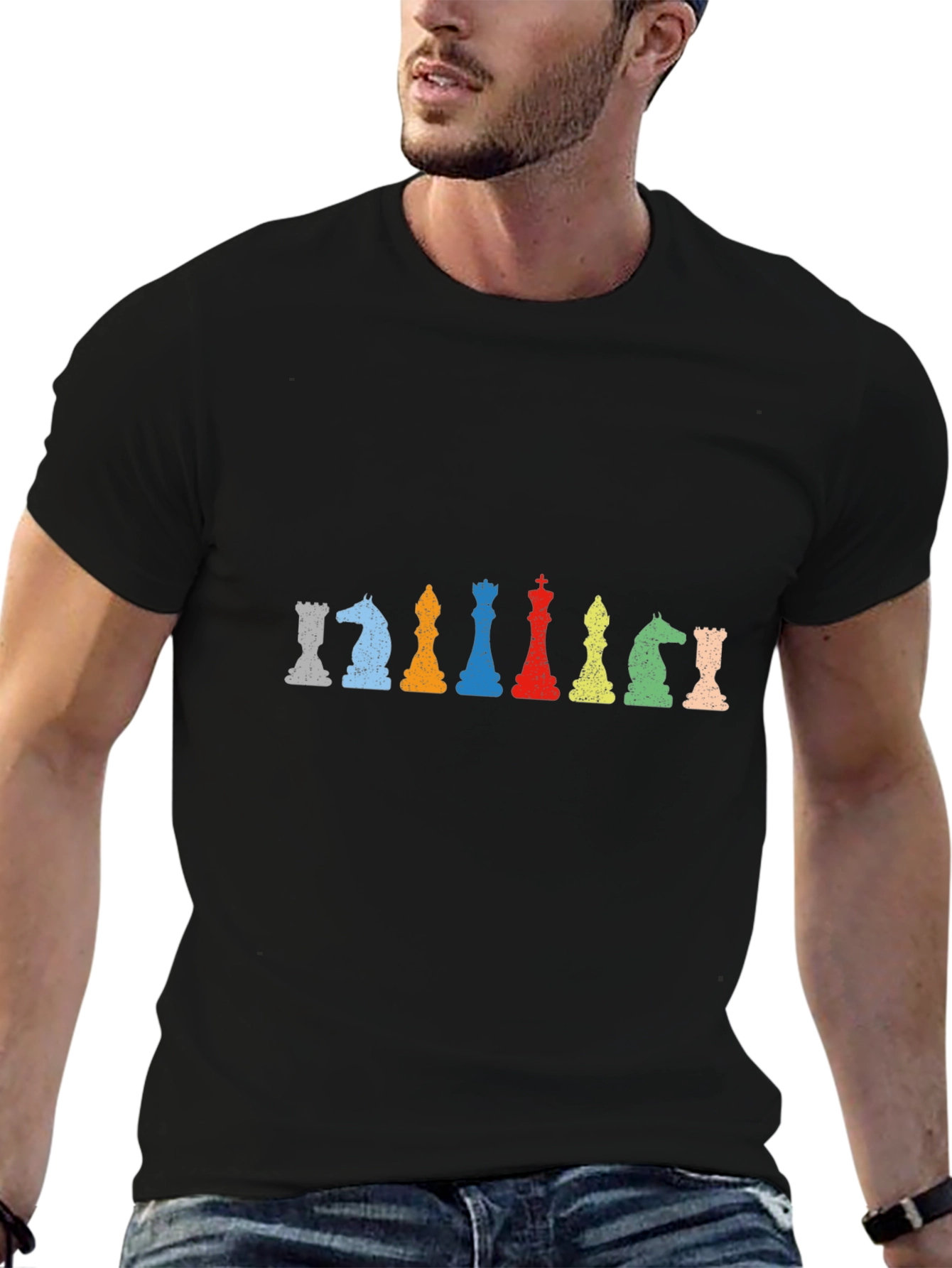 Chess Piece Graphic Tee - Stylish & Unique