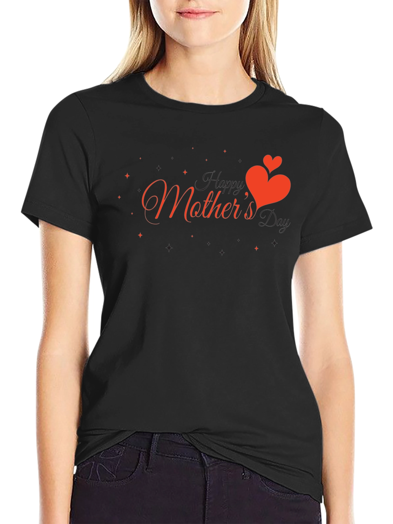 Happy Mothers Day T-Shirt - Heart Design