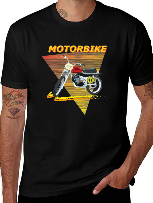 Retro Motorbike T-Shirt - Vintage Motorcycle Graphic Tee
