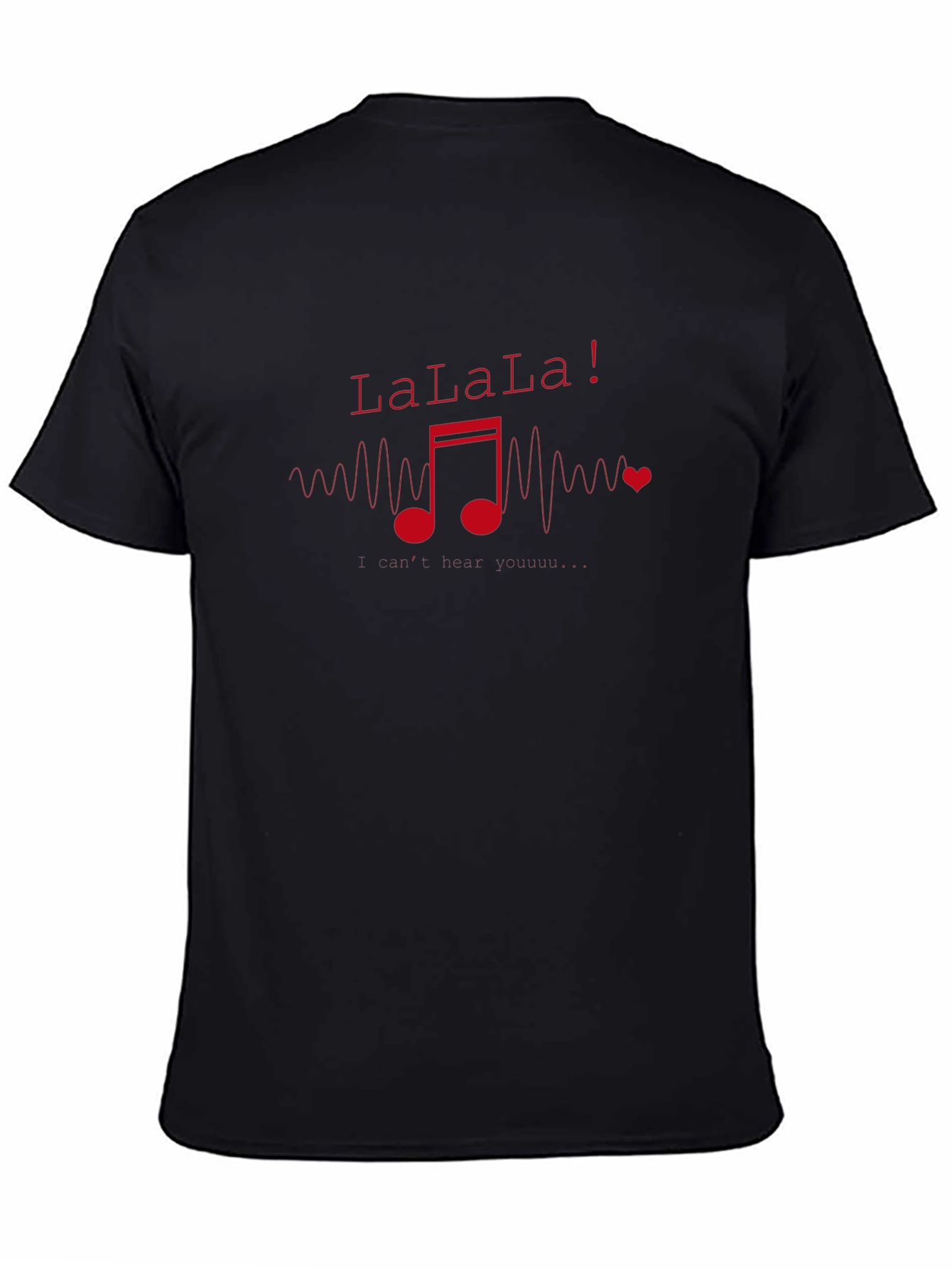 LaLaLa Music Note Graphic T-Shirt
