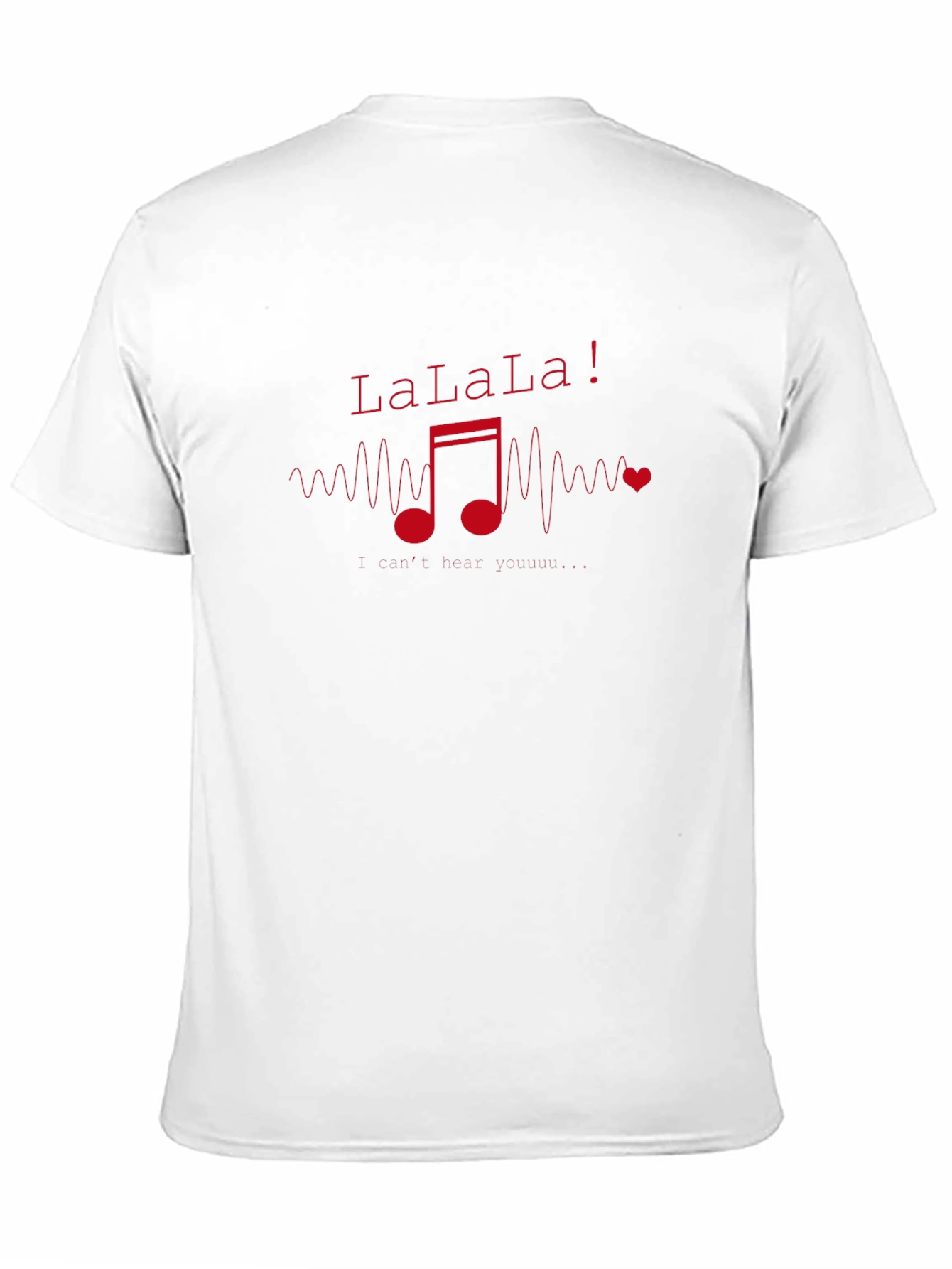 LaLaLa Music Note Graphic T-Shirt