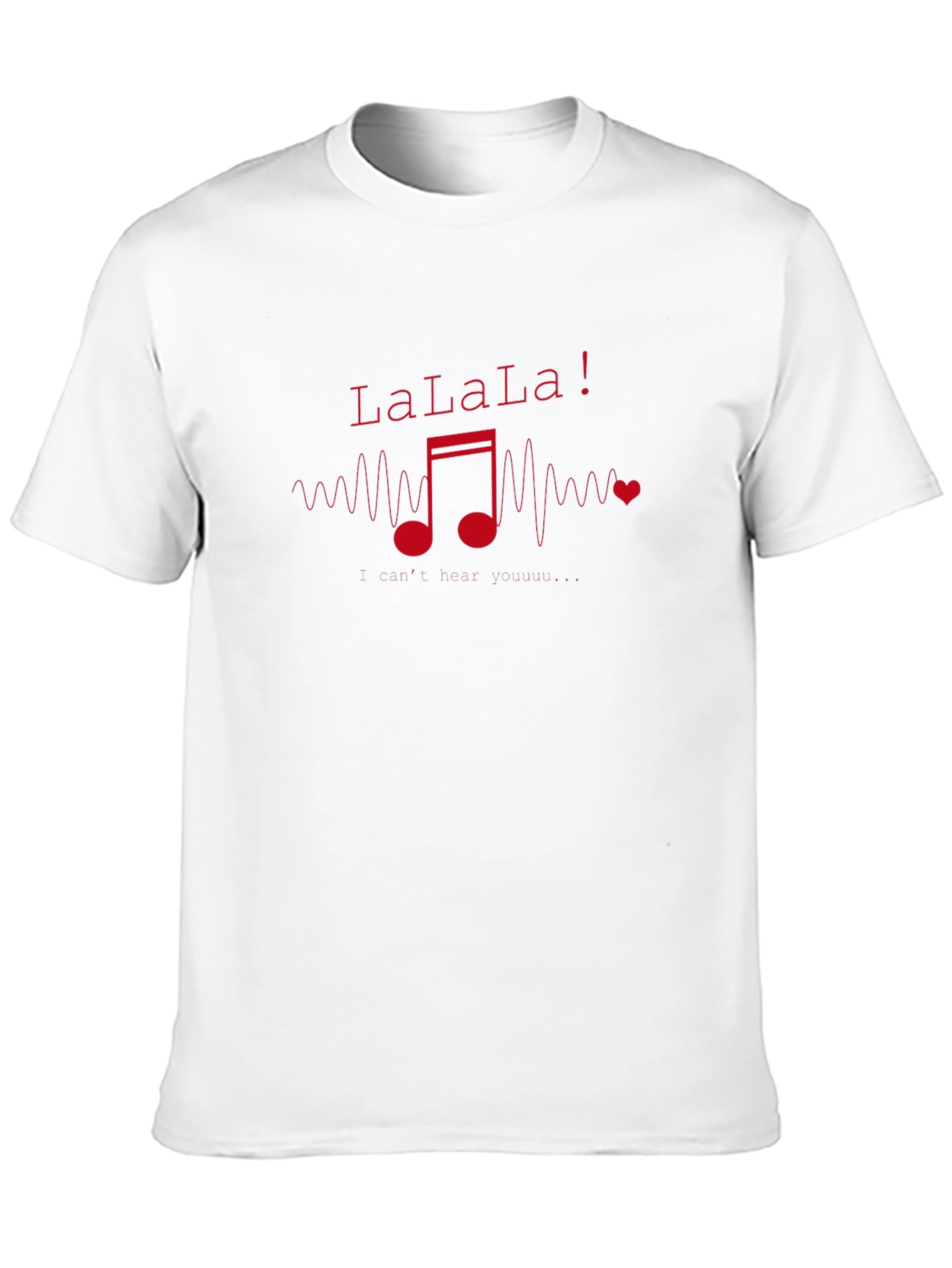 LaLaLa Music Note Graphic T-Shirt