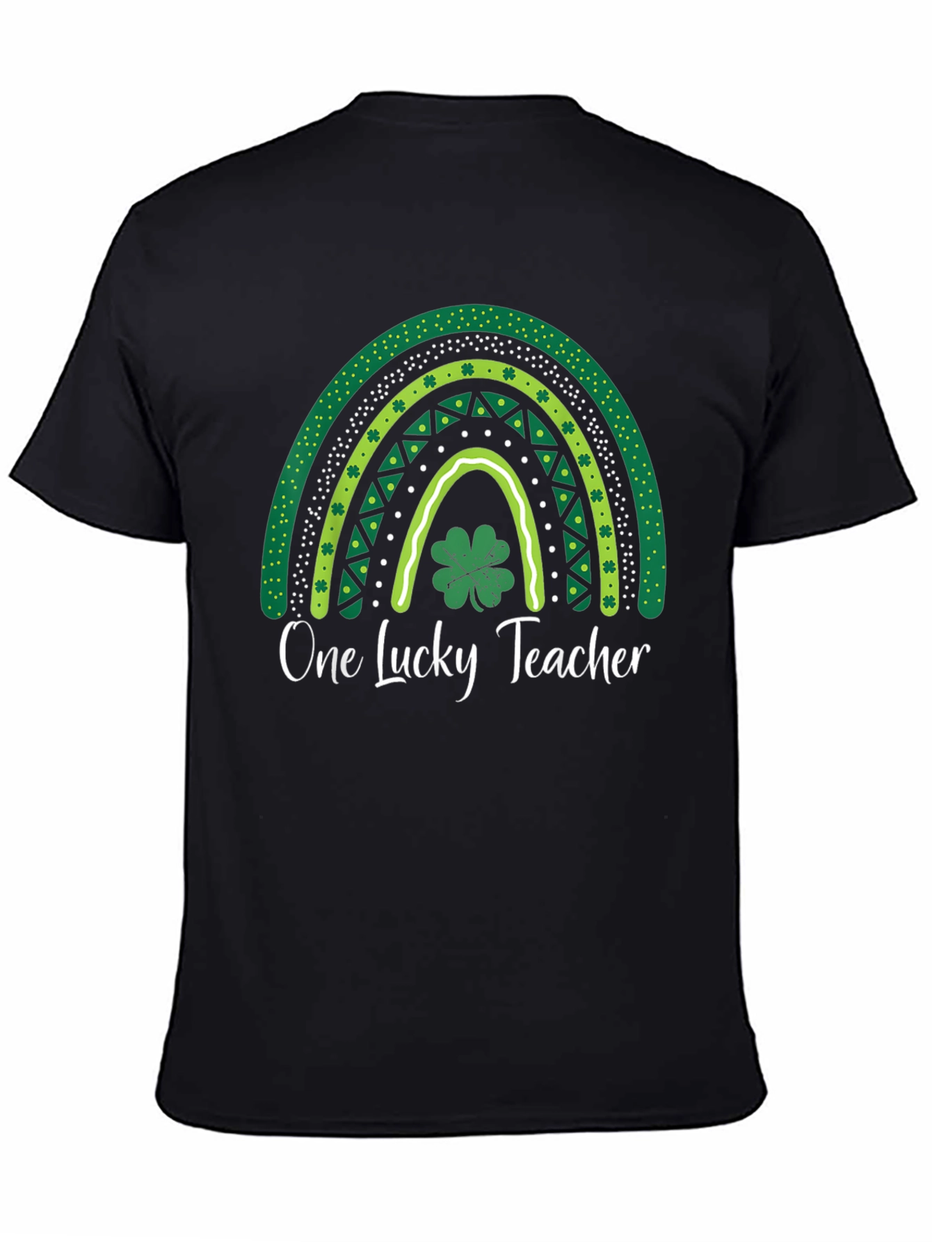 One Lucky Teacher St. Patricks Day Rainbow T-Shirt