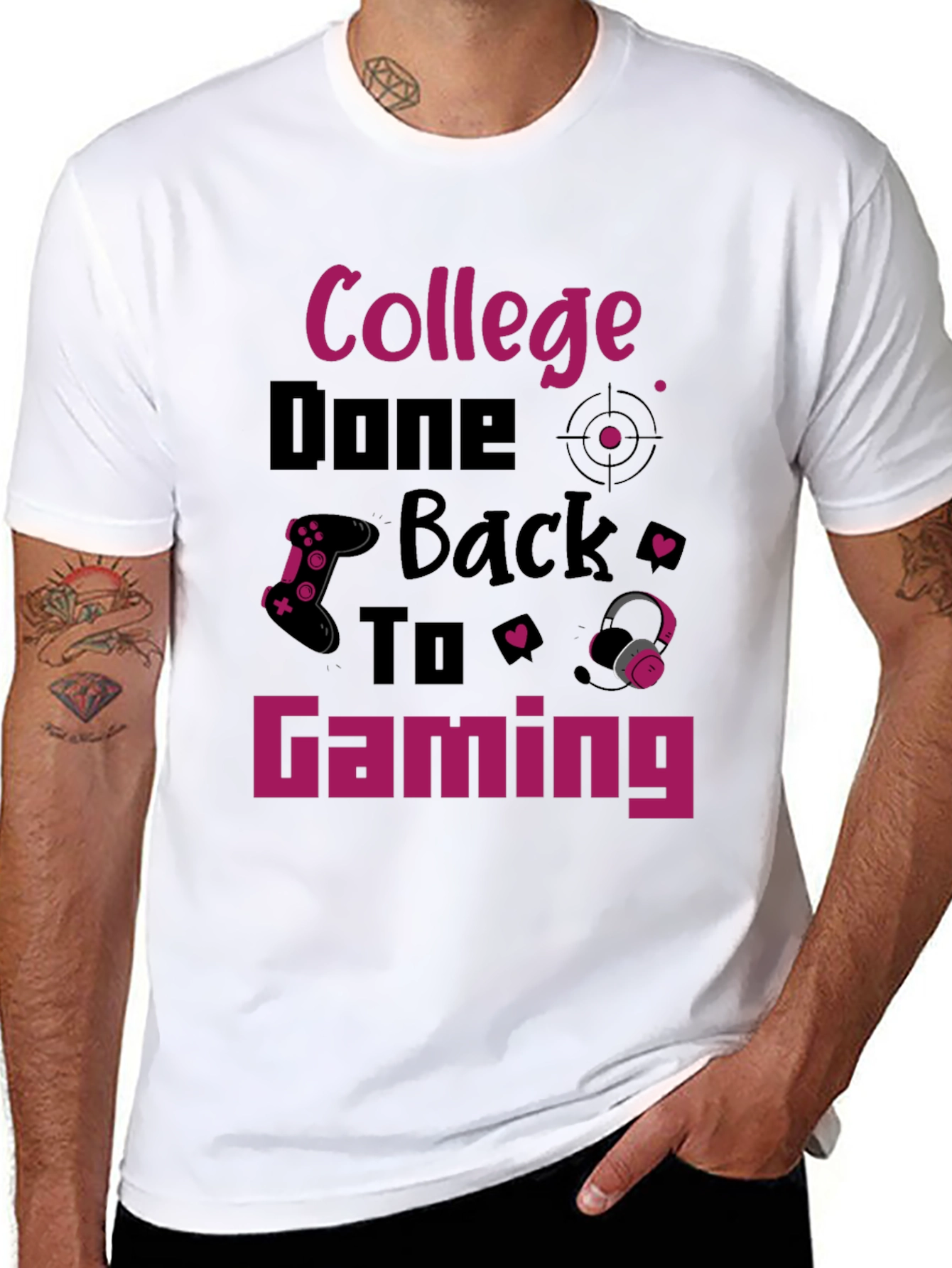 College Done Back To Gaming T-Shirt