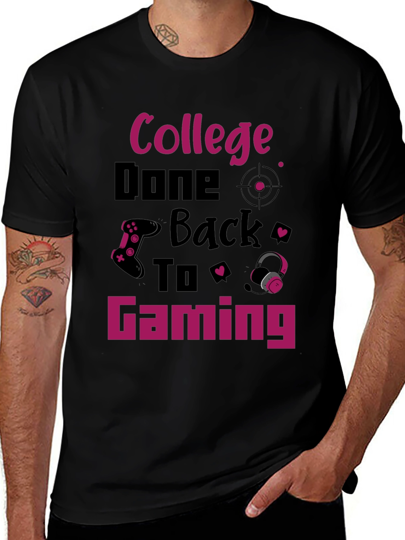 College Done Back To Gaming T-Shirt