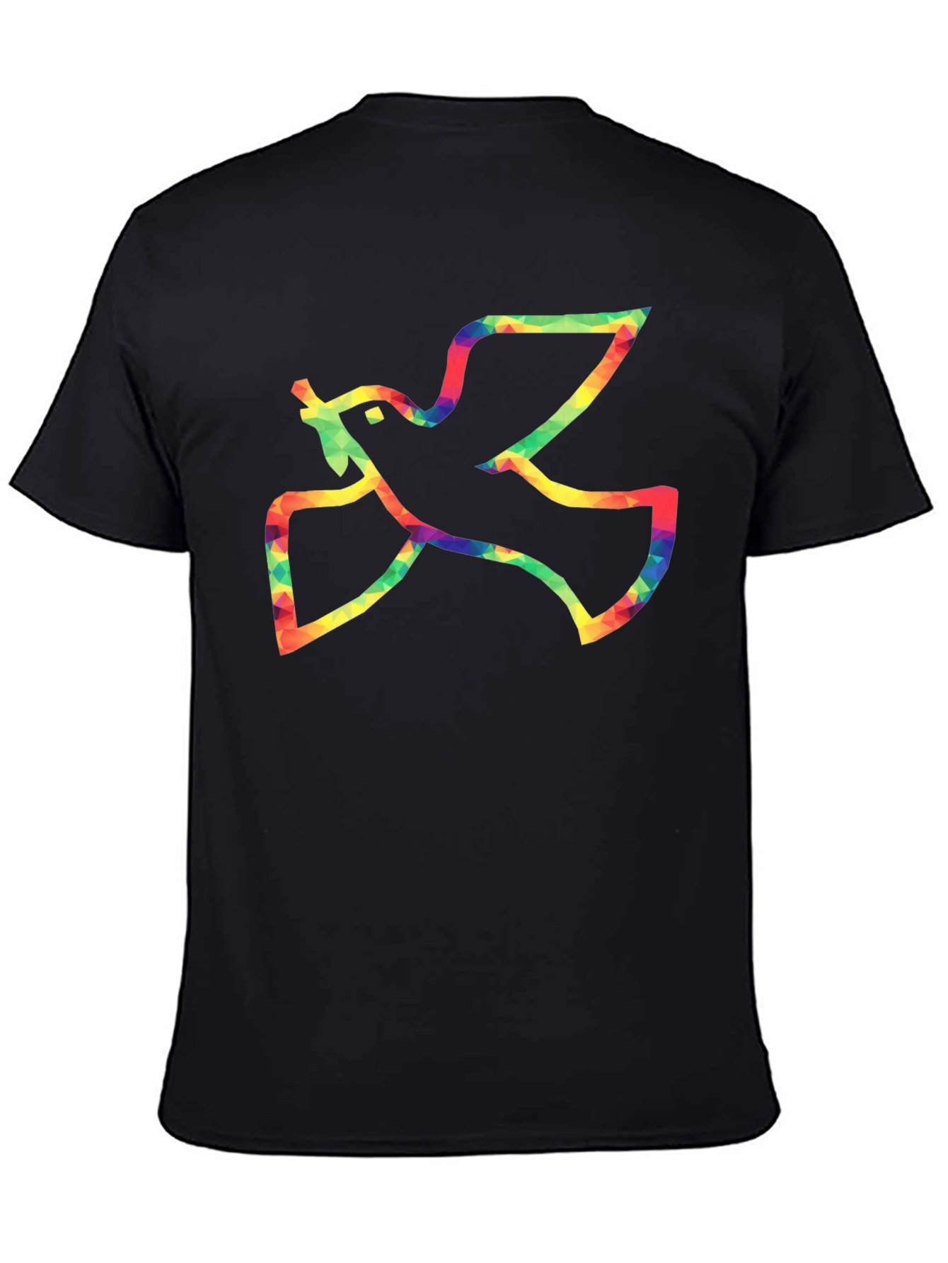 Peace Dove Graphic Tee - Mens Black T-Shirt