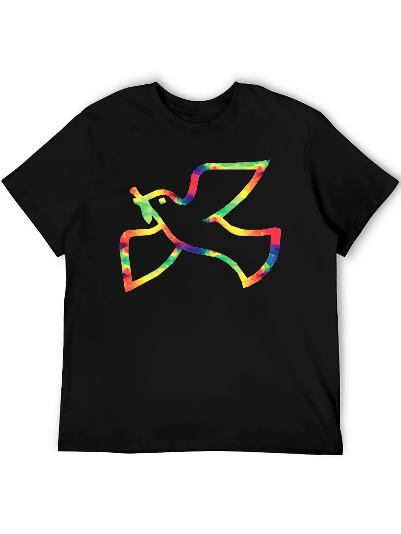 Peace Dove Graphic Tee - Mens Black T-Shirt