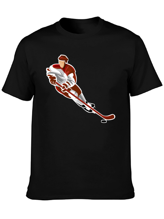 Hockey Player Graphic T-Shirt