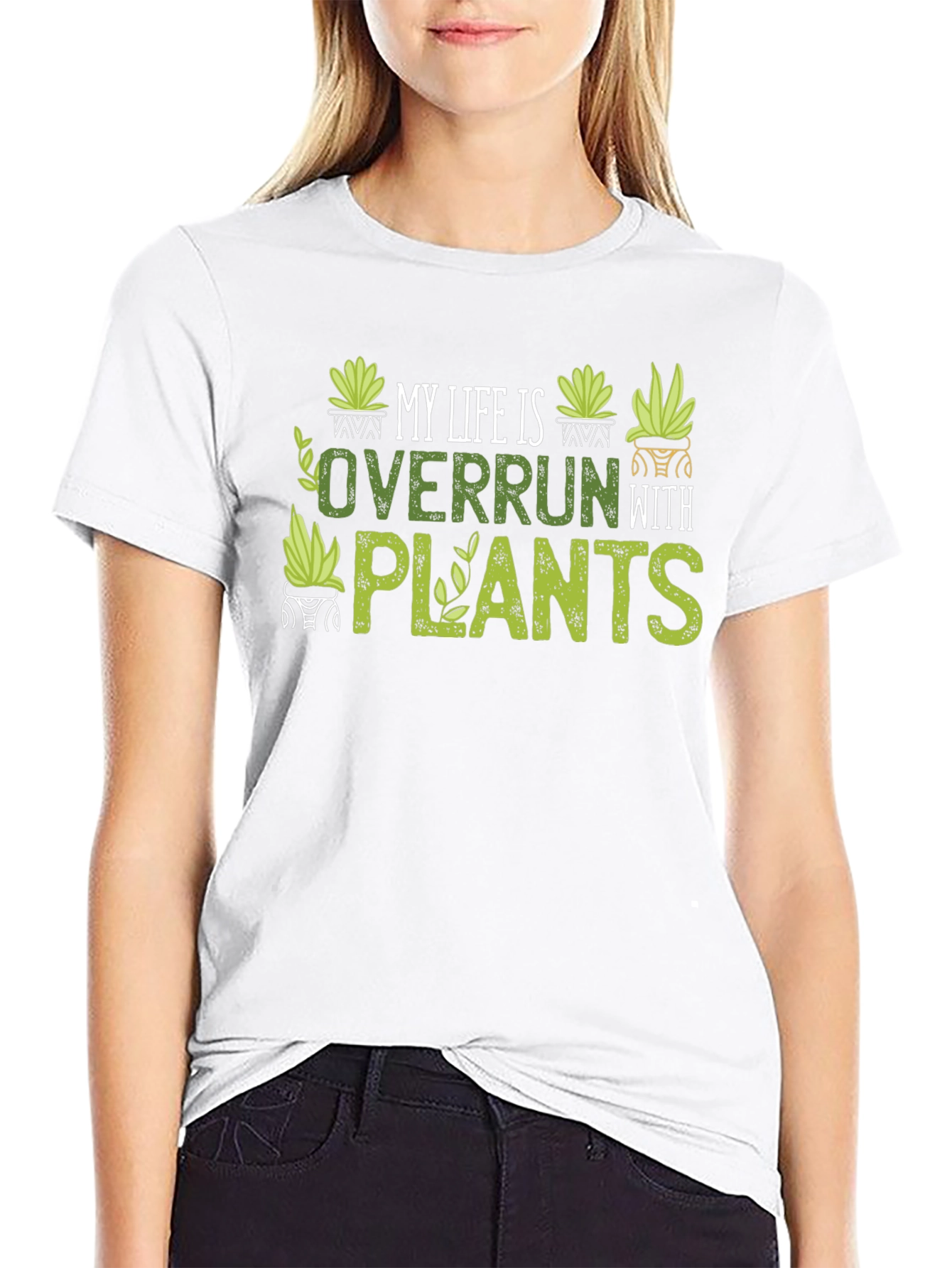 Plant Lover T-Shirt - My Life is Overrun