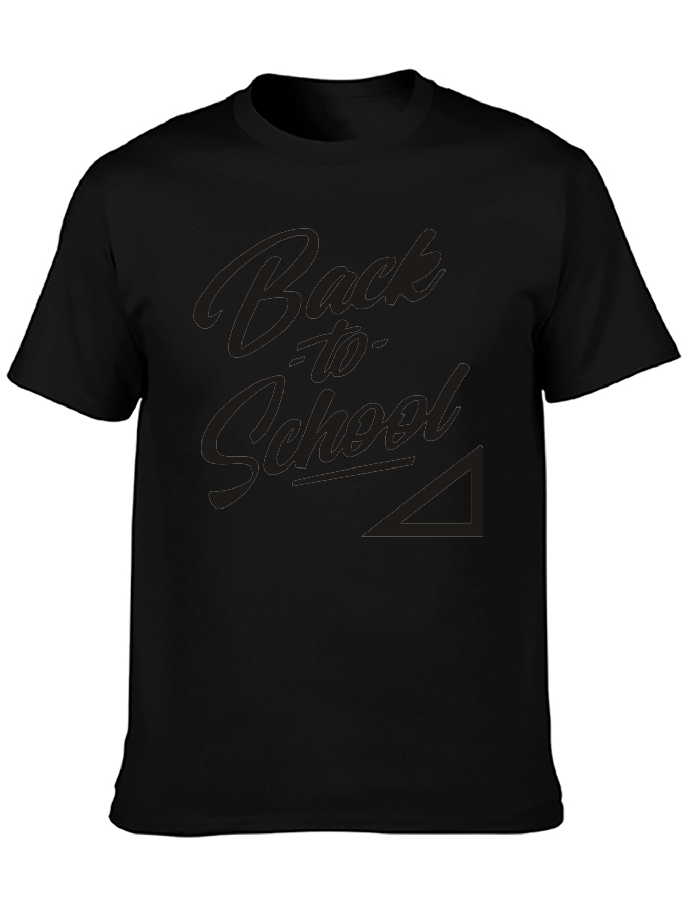 Back to School Black Graphic T-Shirt