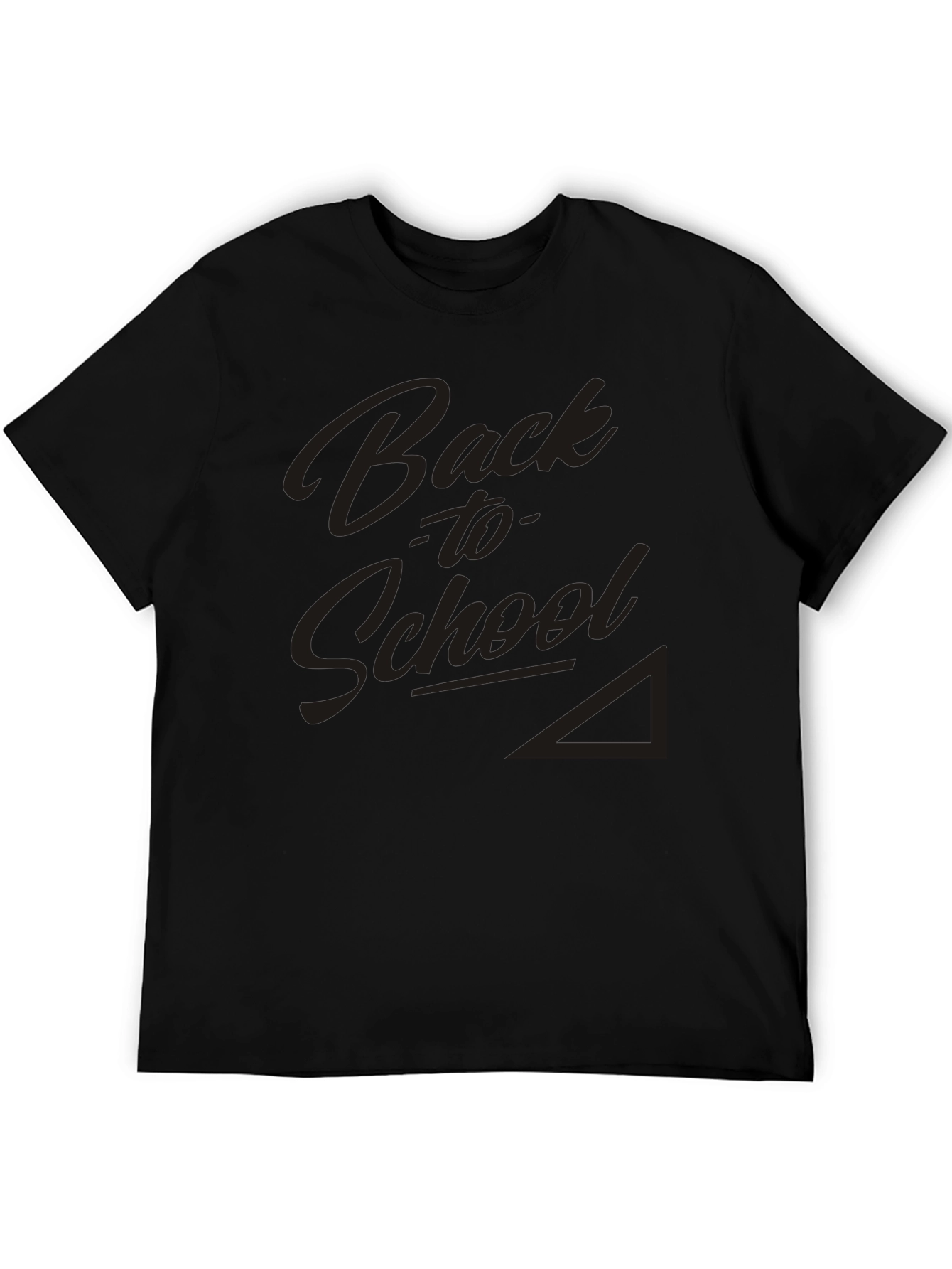 Back to School Black Graphic T-Shirt