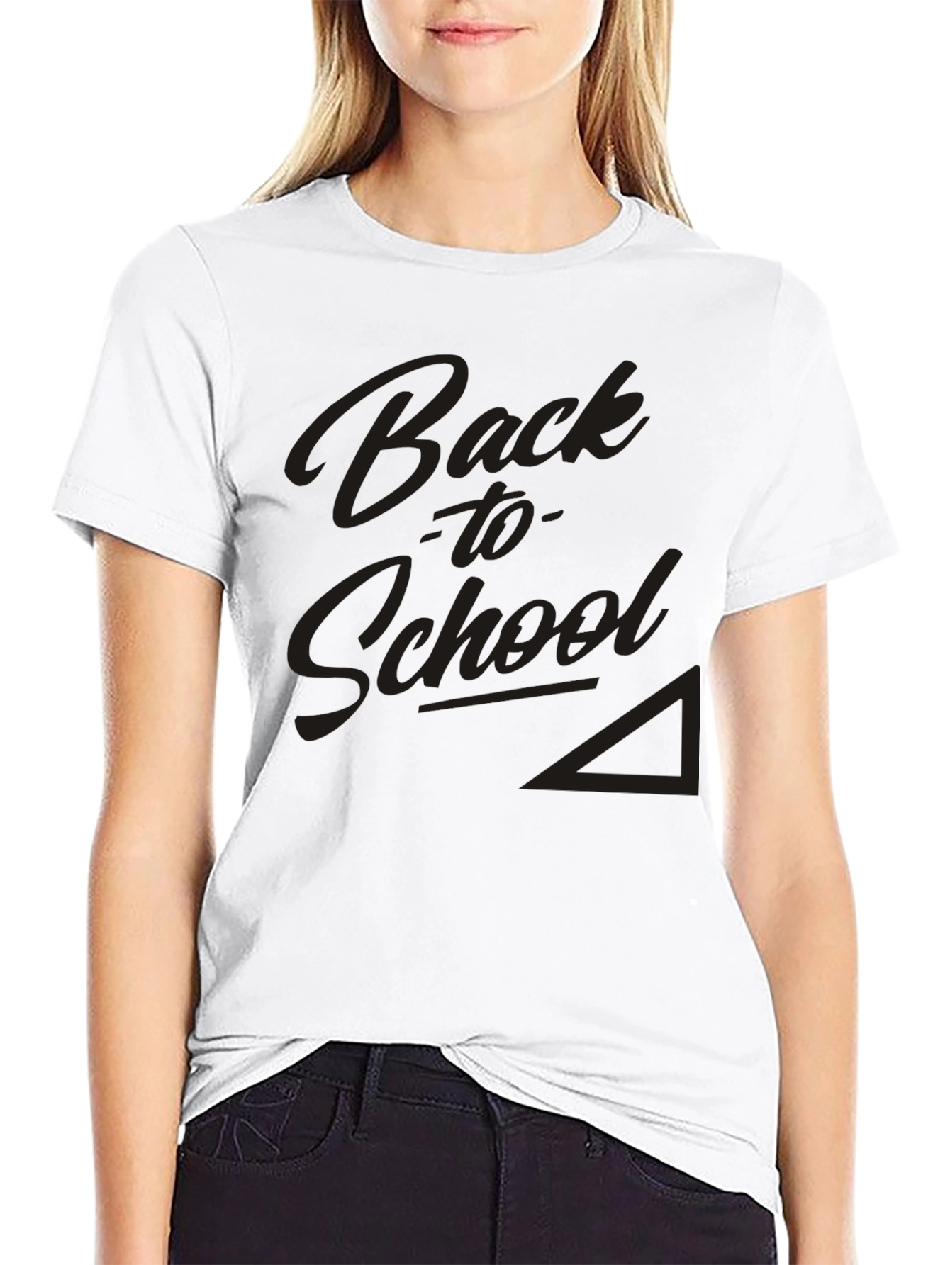 Back to School Black Graphic T-Shirt