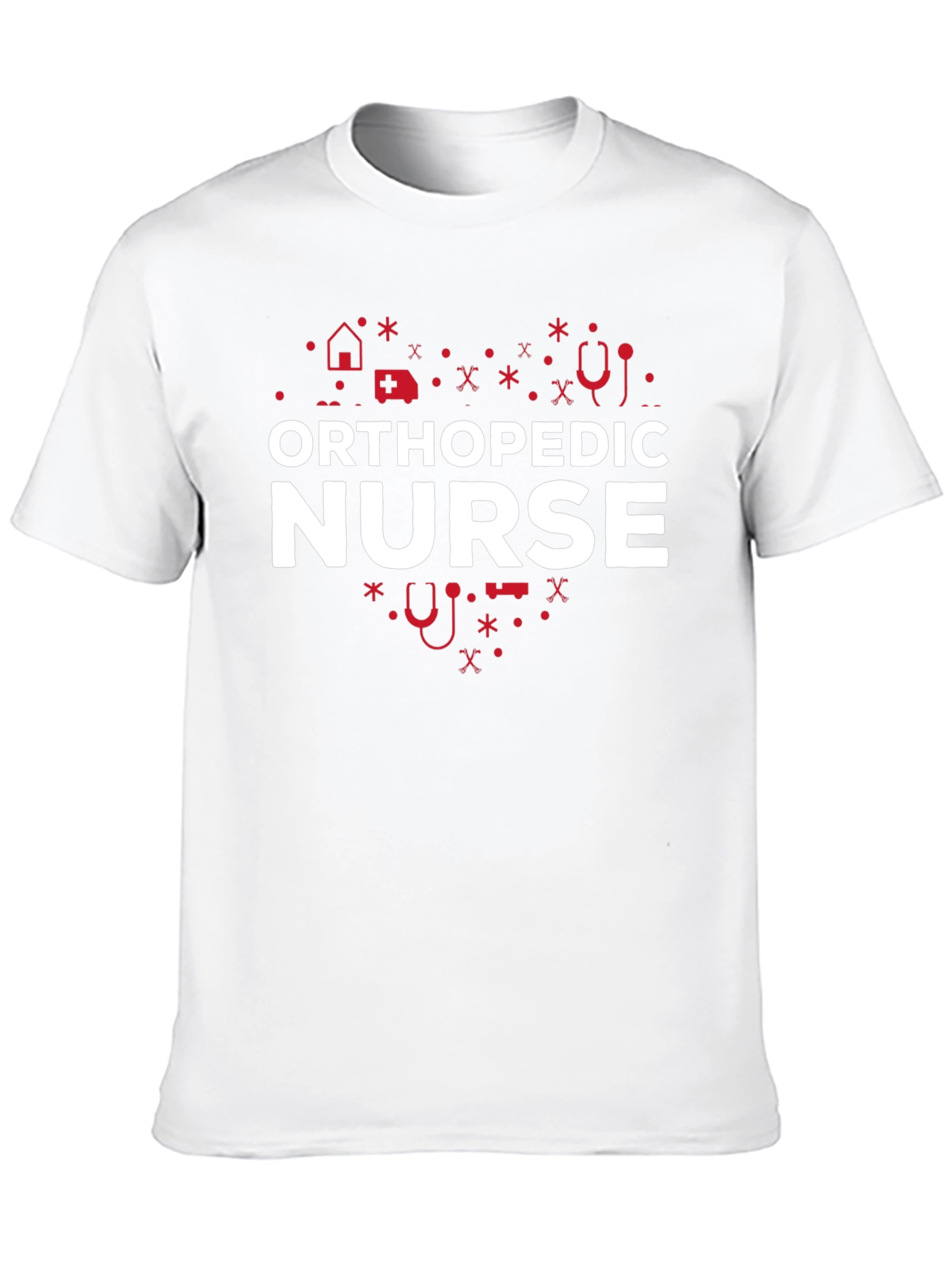 Orthopedic Nurse T-Shirt - Heart Design