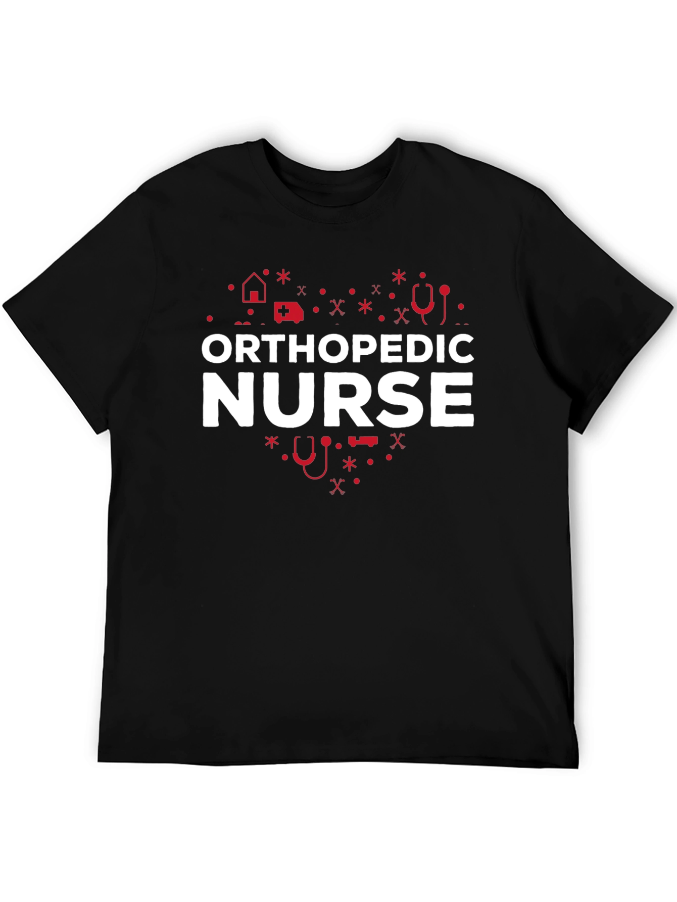 Orthopedic Nurse T-Shirt - Heart Design