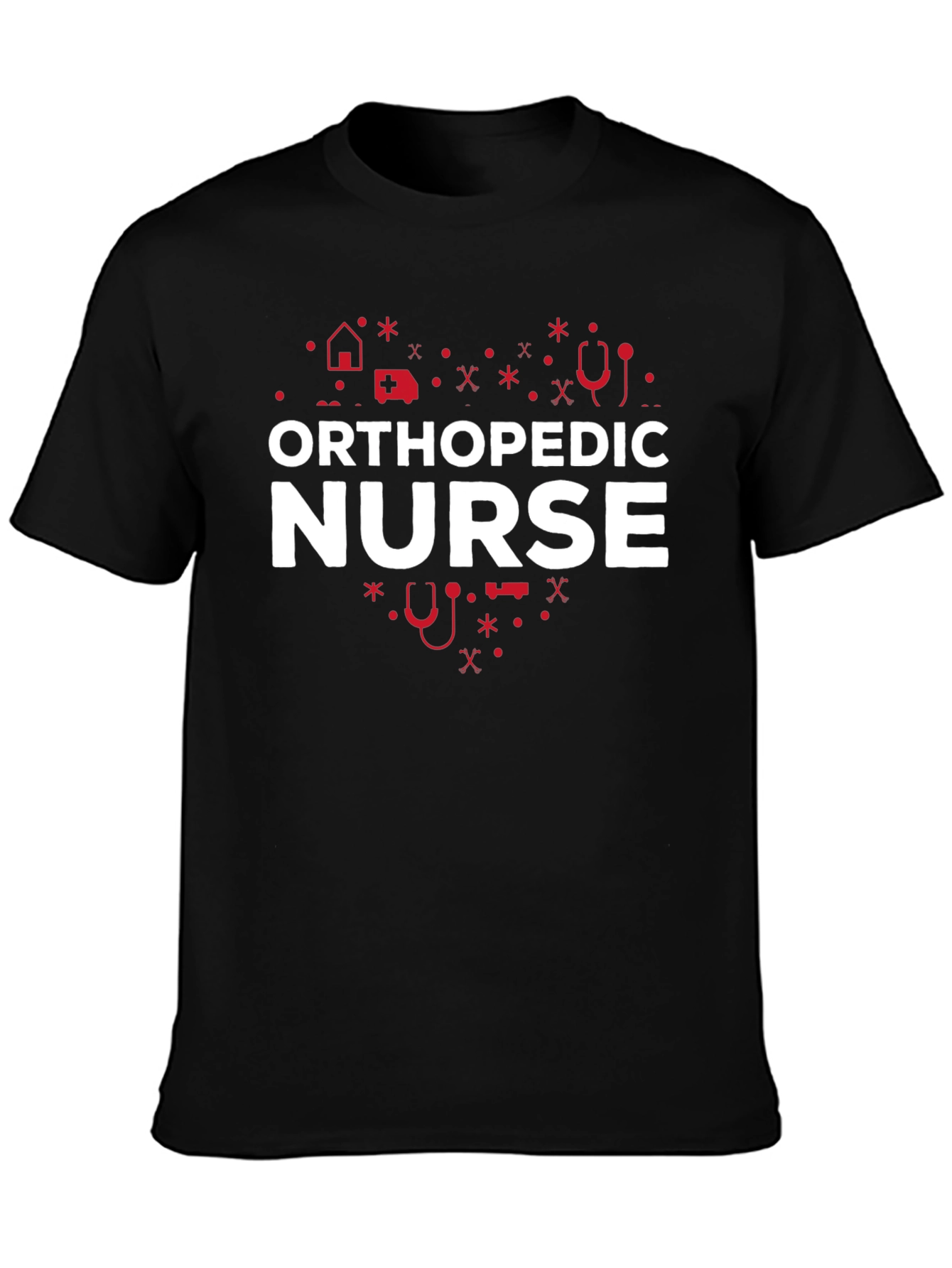 Orthopedic Nurse T-Shirt - Heart Design