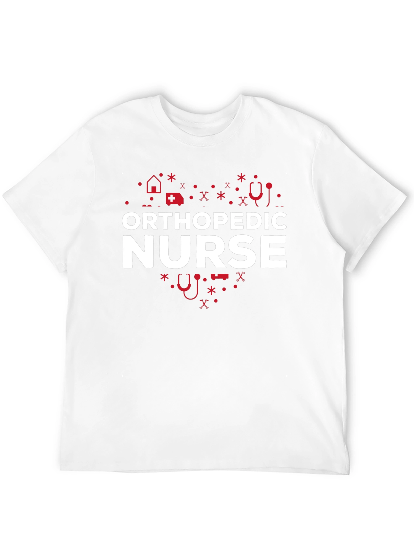 Orthopedic Nurse T-Shirt - Heart Design