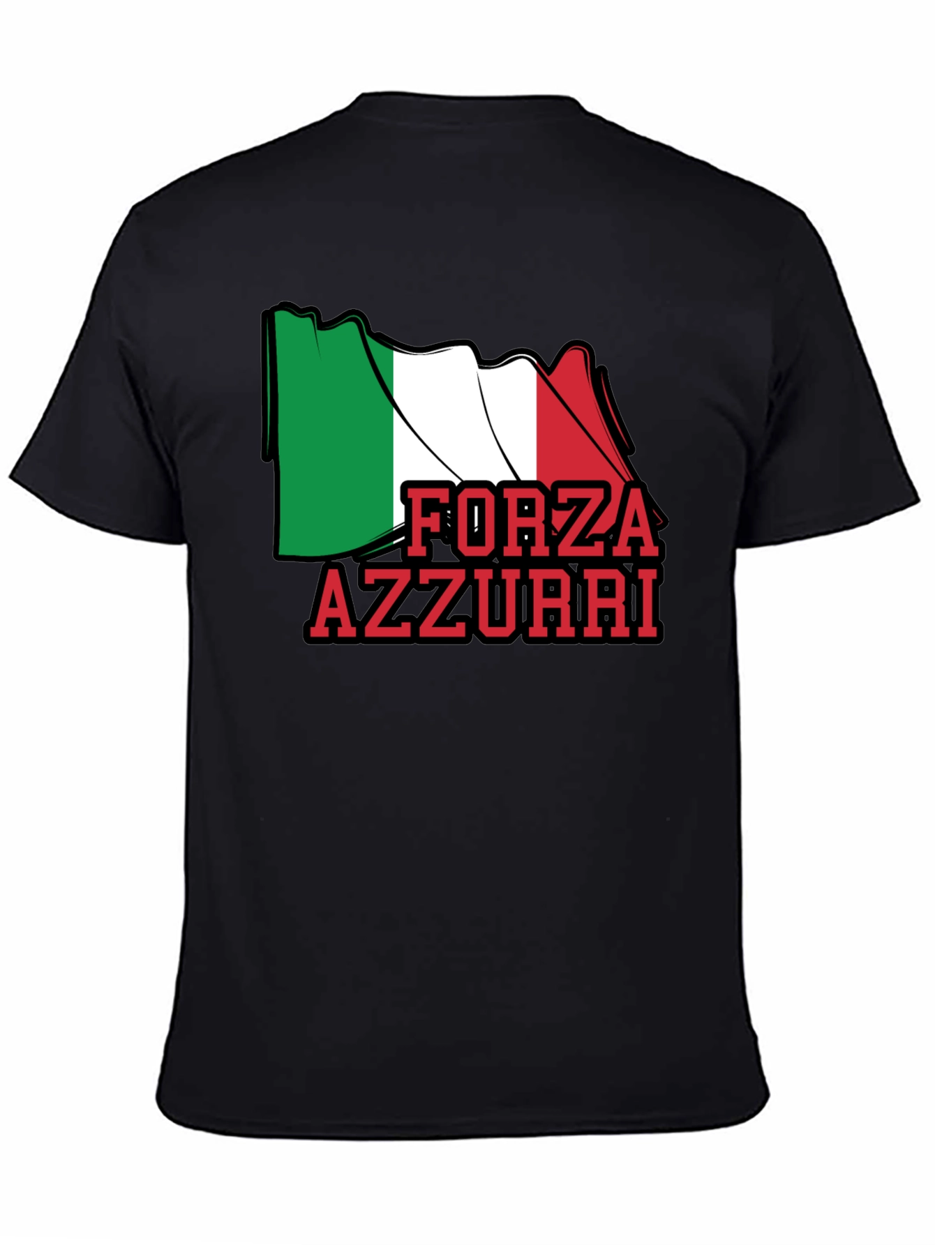 Forza Azzurri Italy Flag T-Shirt