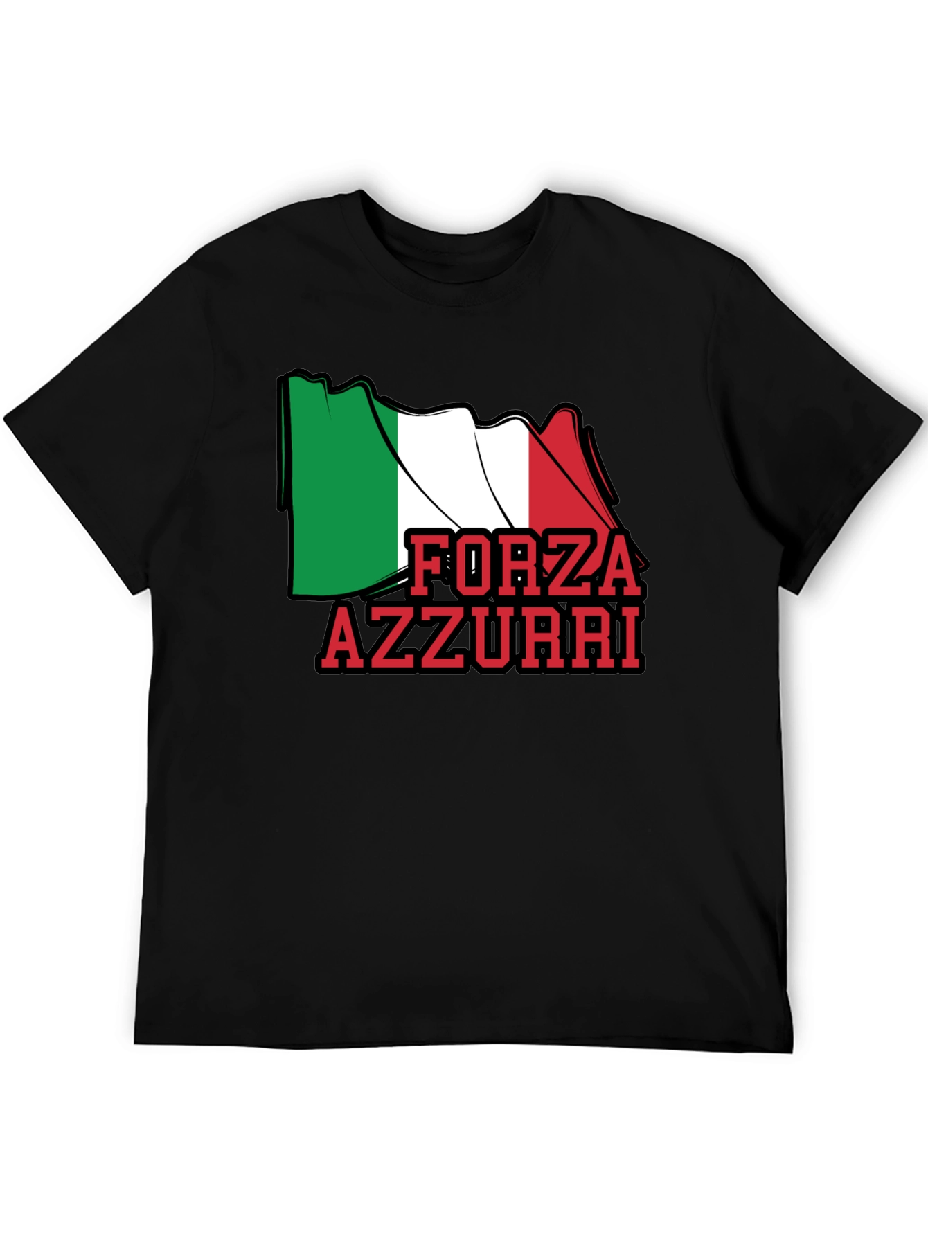 Forza Azzurri Italy Flag T-Shirt