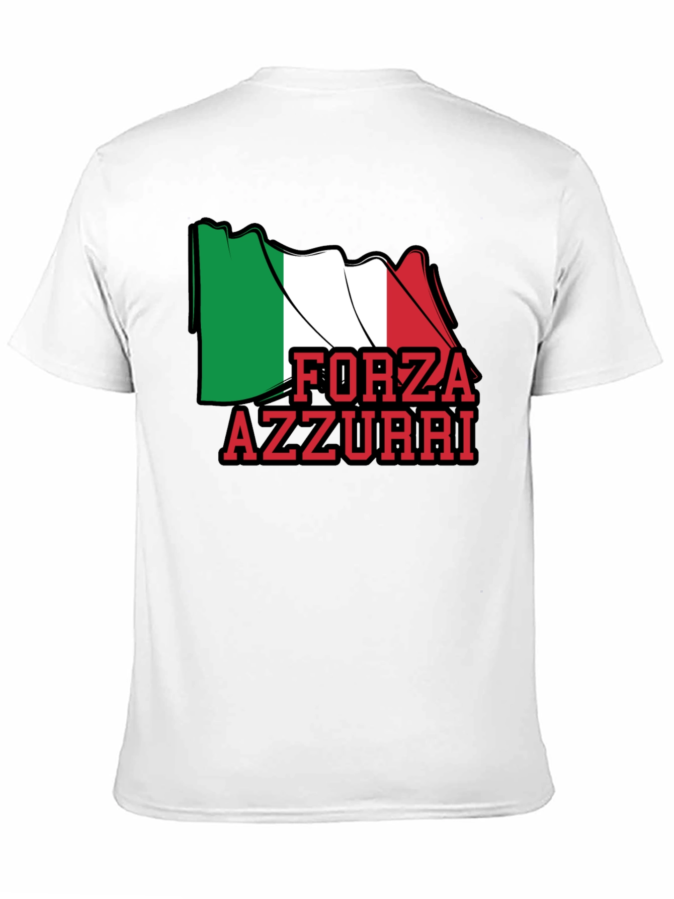 Forza Azzurri Italy Flag T-Shirt