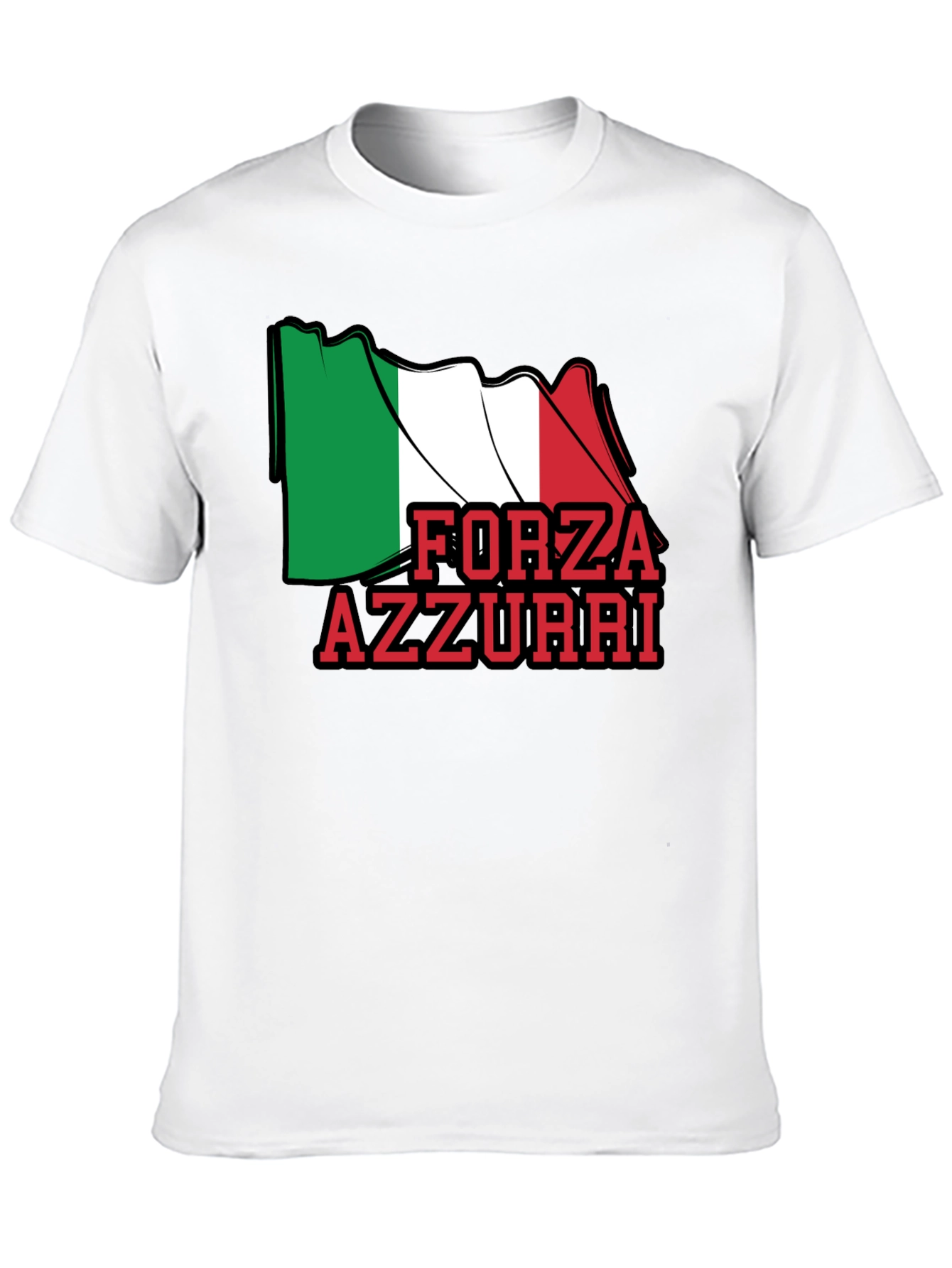 Forza Azzurri Italy Flag T-Shirt