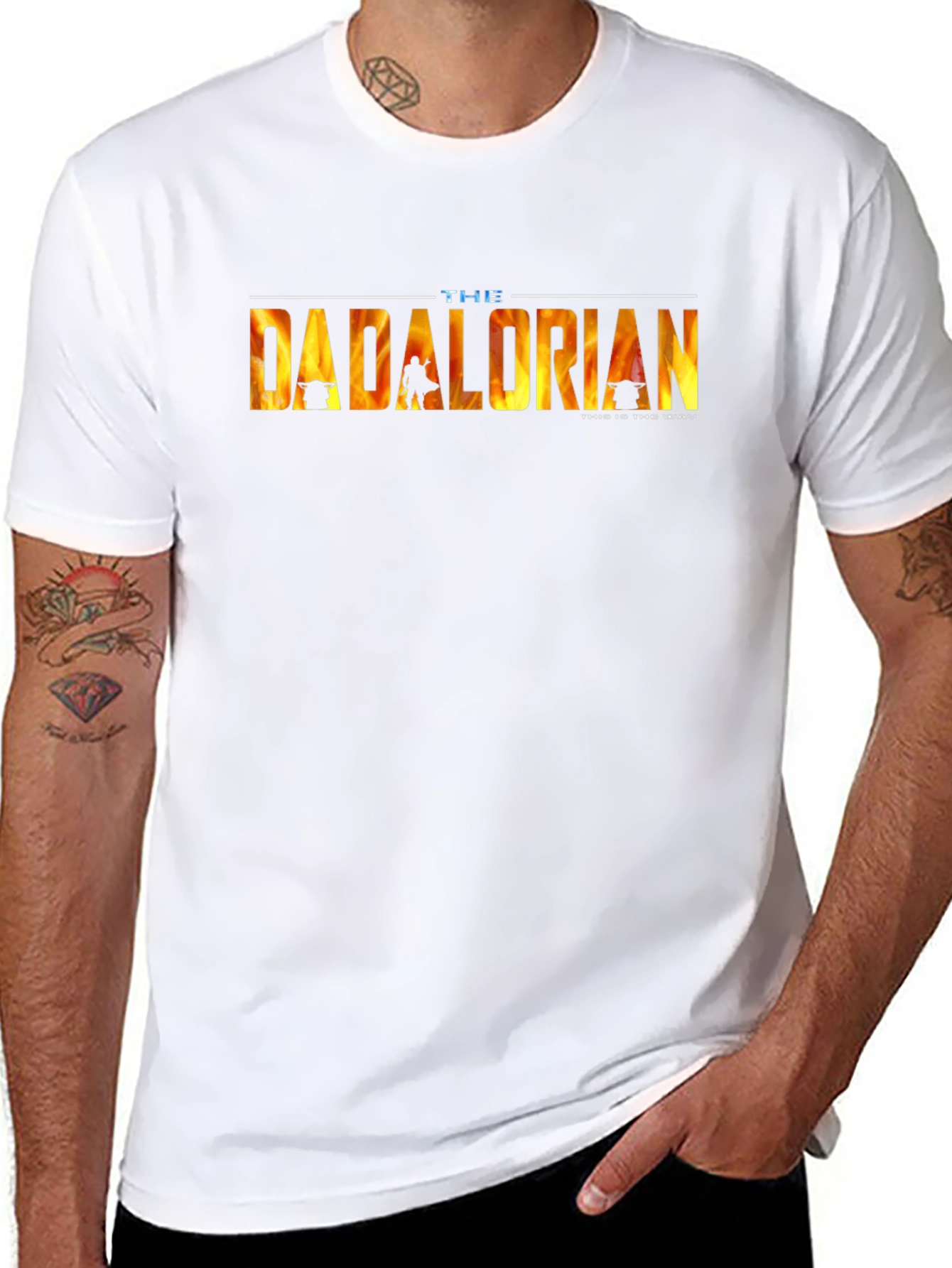 The Dadalorian Mens Black T-Shirt