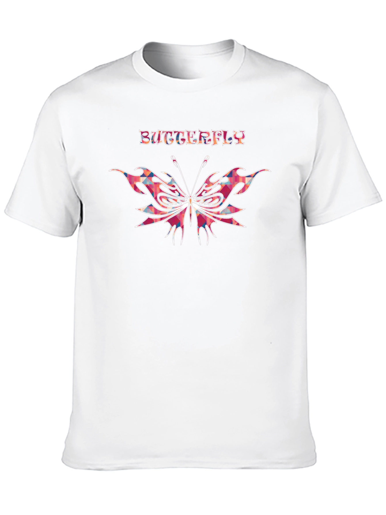 Butterfly Graphic Black T-Shirt for Men
