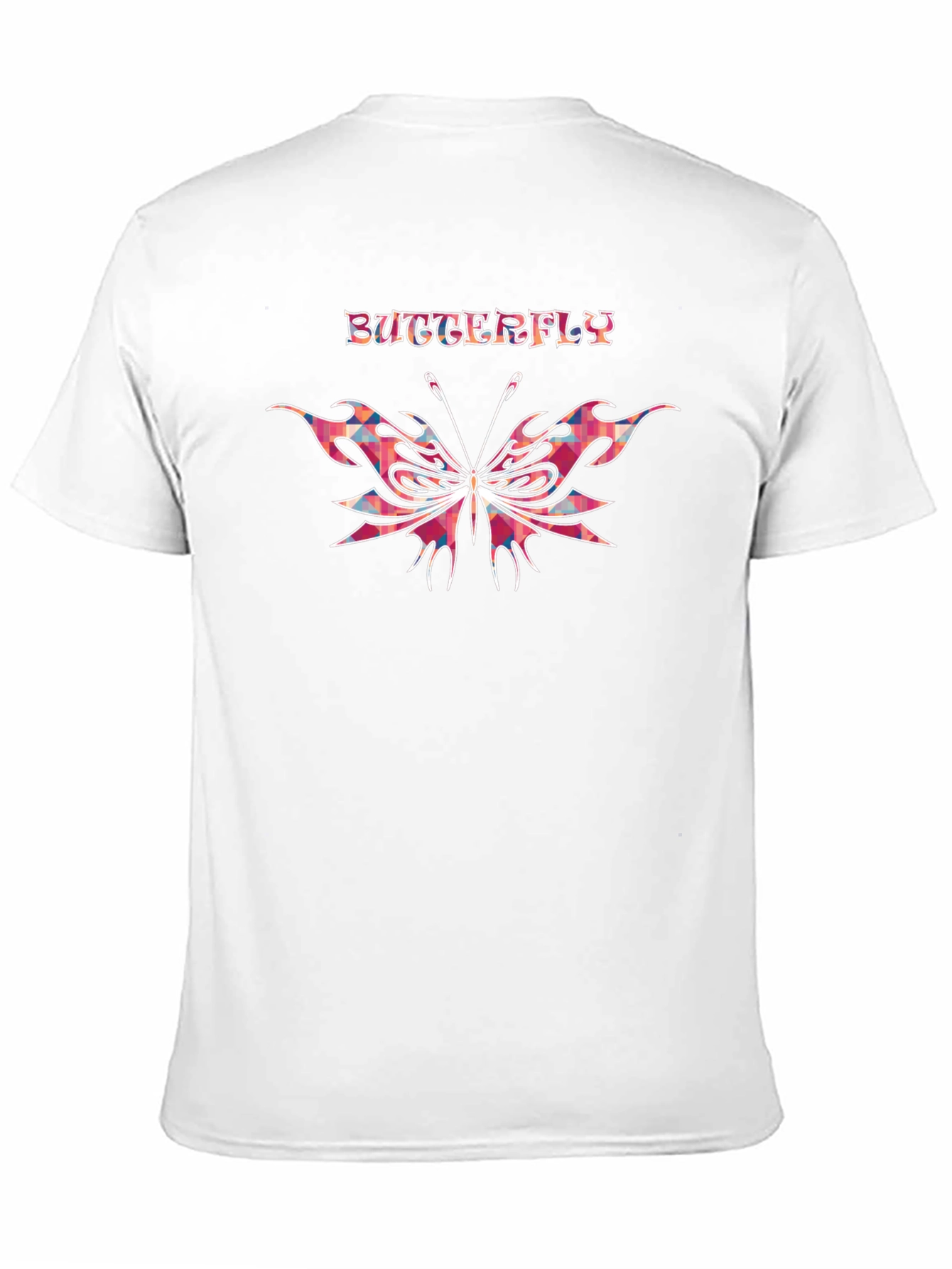 Butterfly Graphic Black T-Shirt for Men