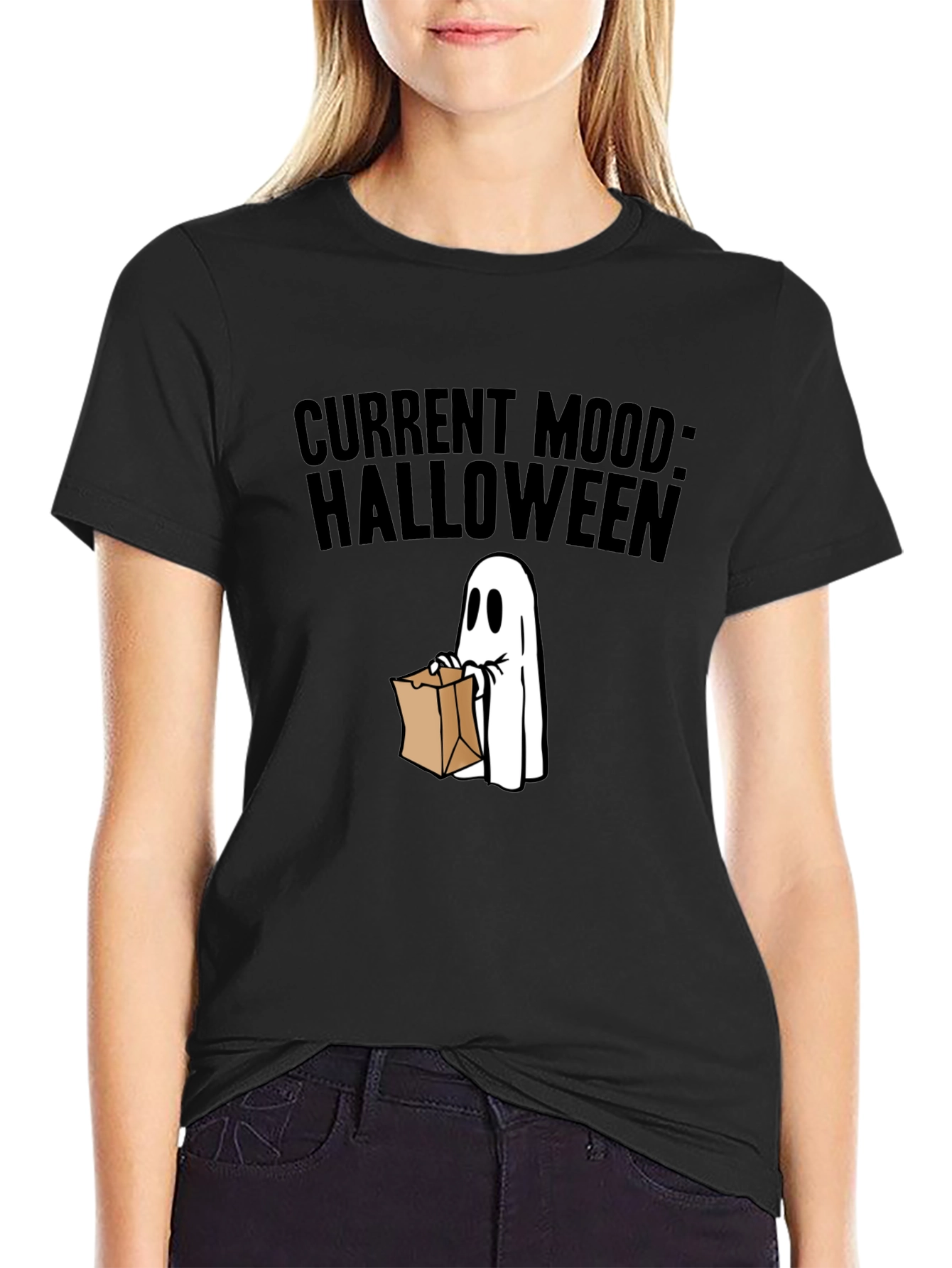 Current Mood: Halloween Ghost T-Shirt