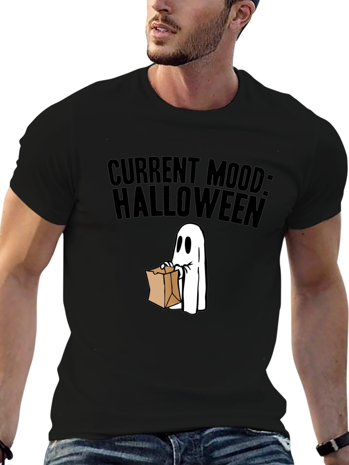Current Mood: Halloween Ghost T-Shirt