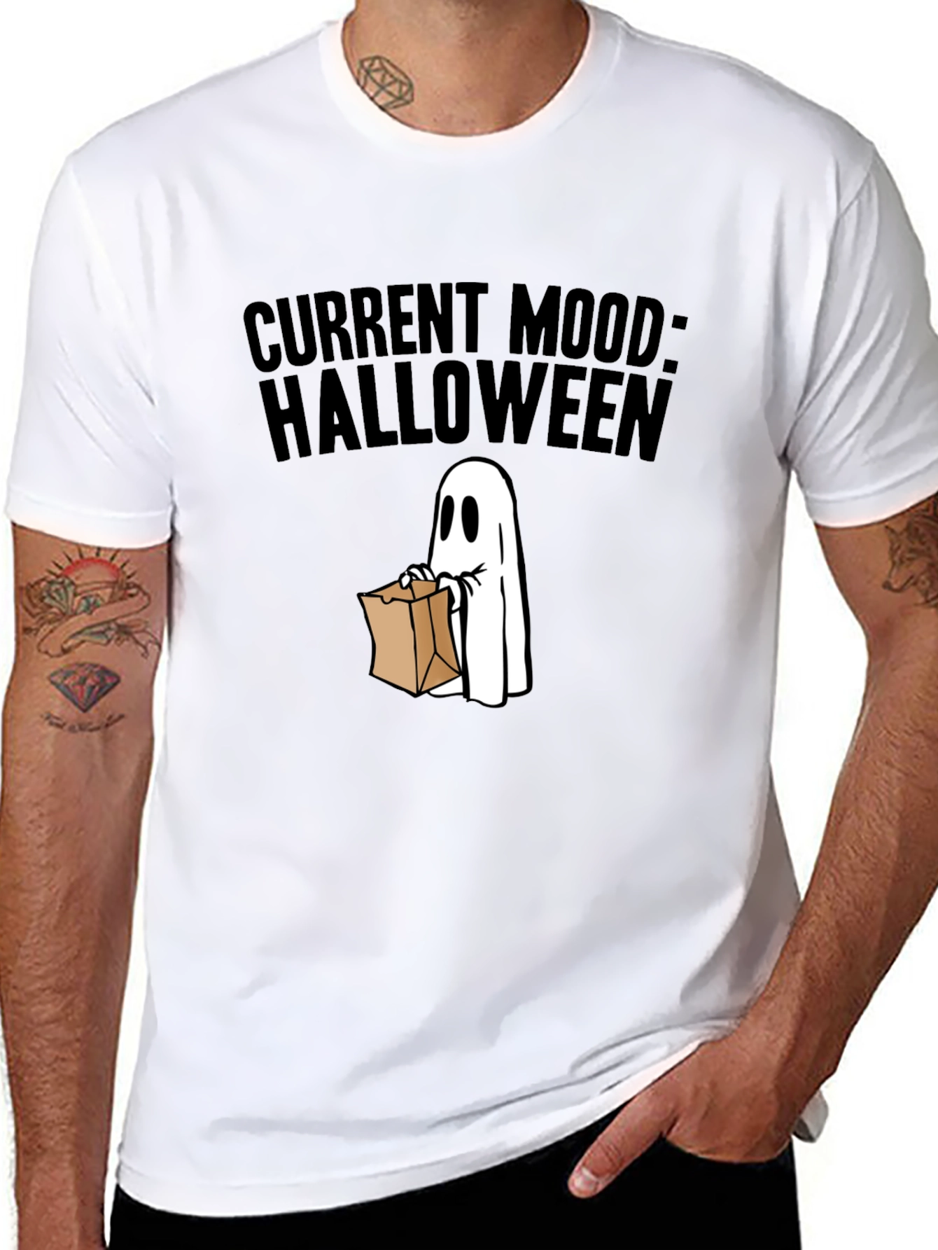 Current Mood: Halloween Ghost T-Shirt