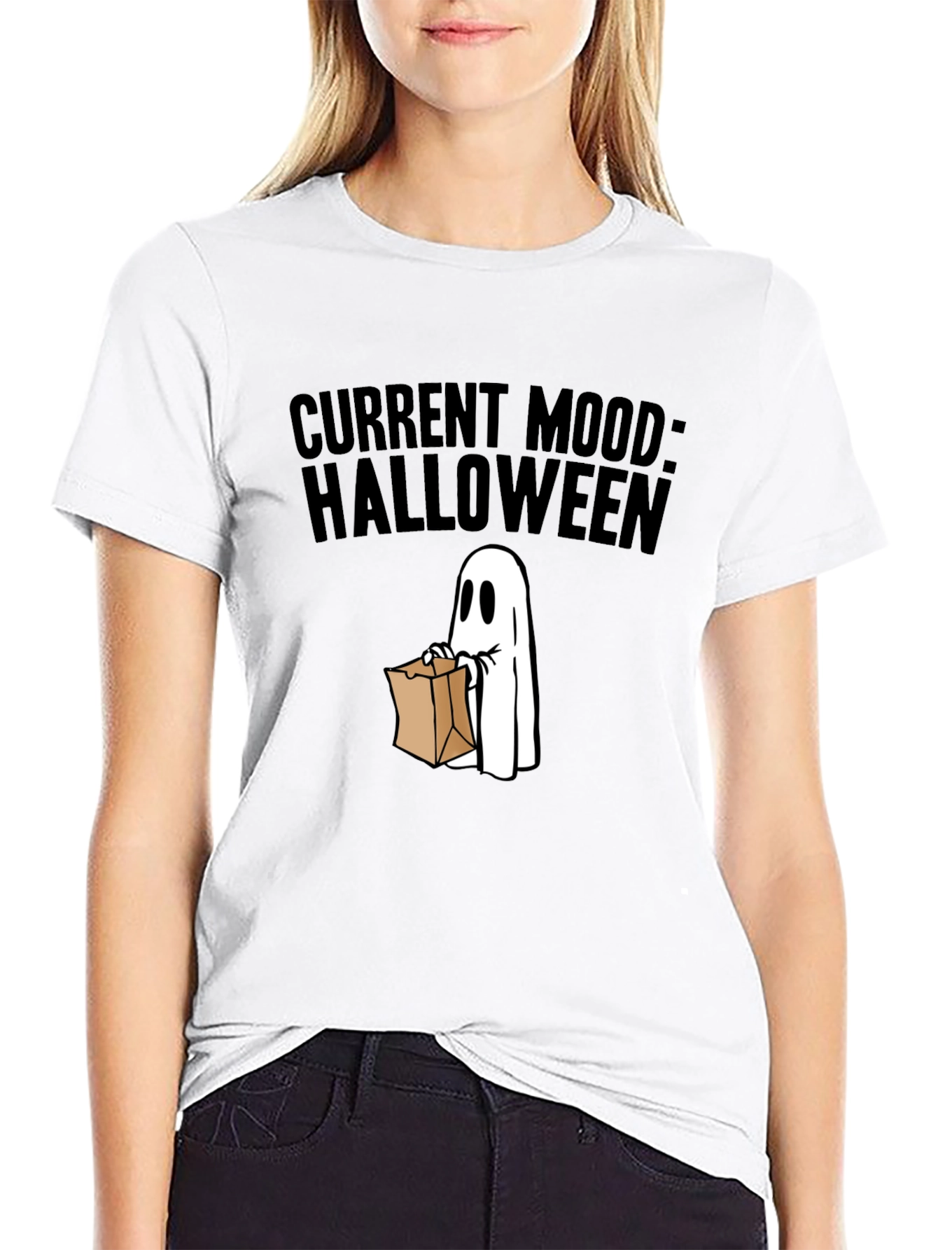 Current Mood: Halloween Ghost T-Shirt