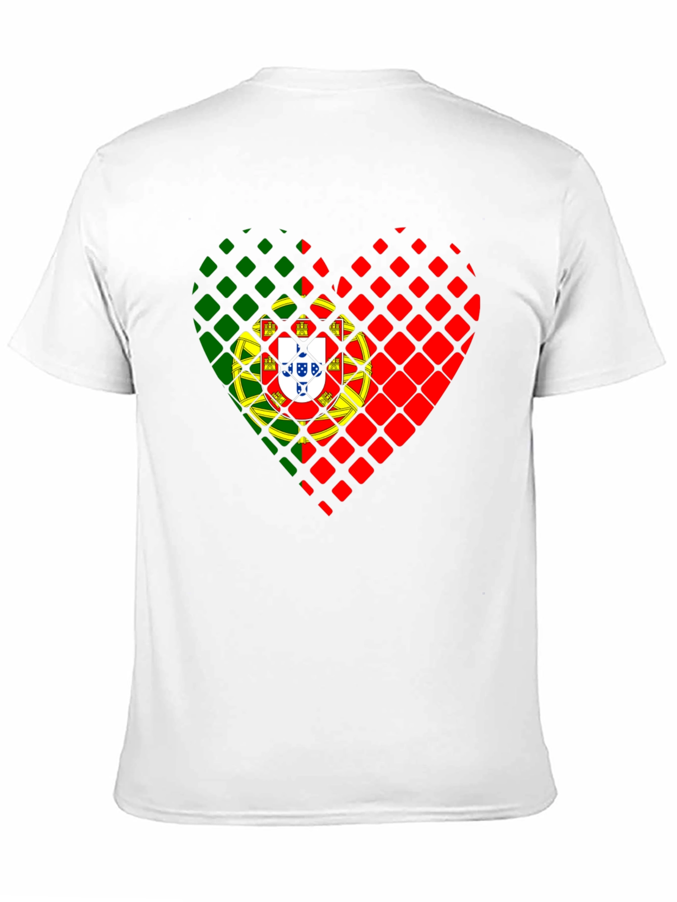 Portugal Flag Heart T-Shirt