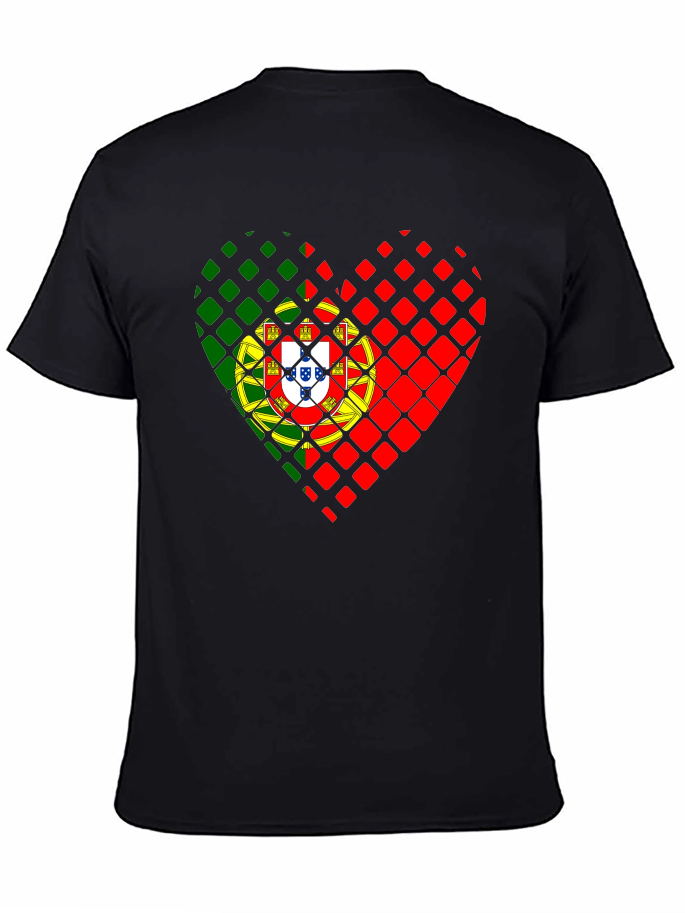 Portugal Flag Heart T-Shirt