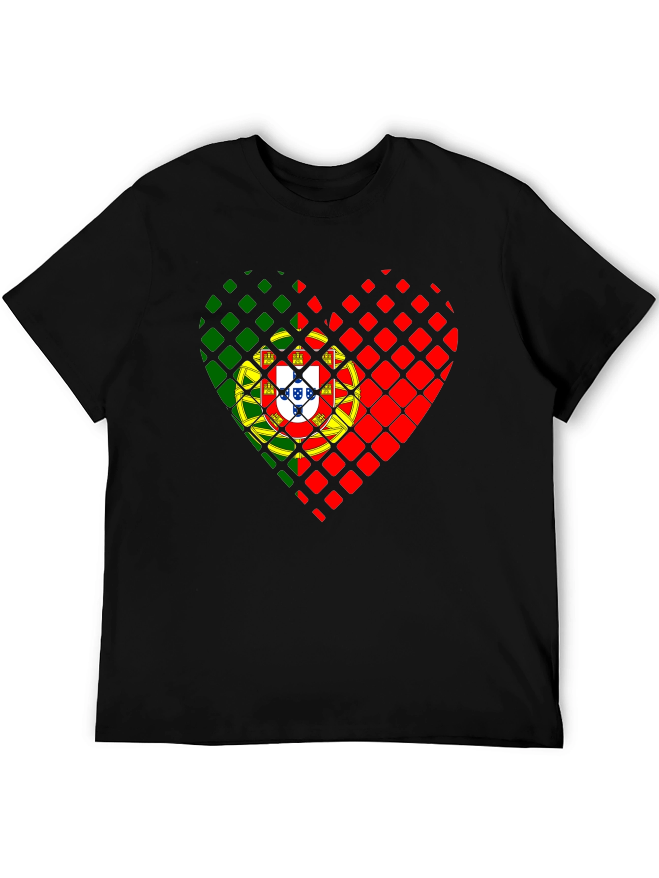 Portugal Flag Heart T-Shirt