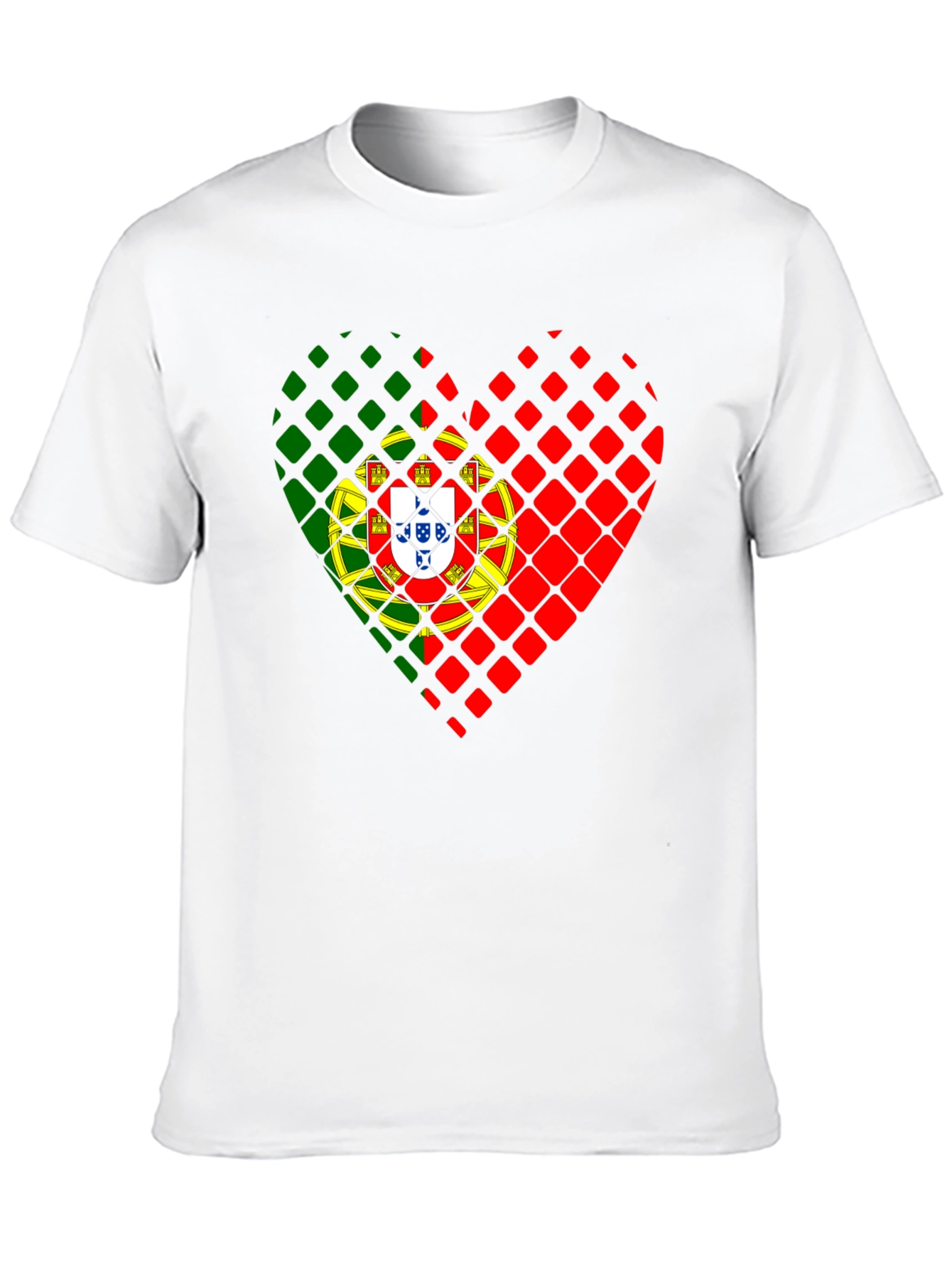 Portugal Flag Heart T-Shirt
