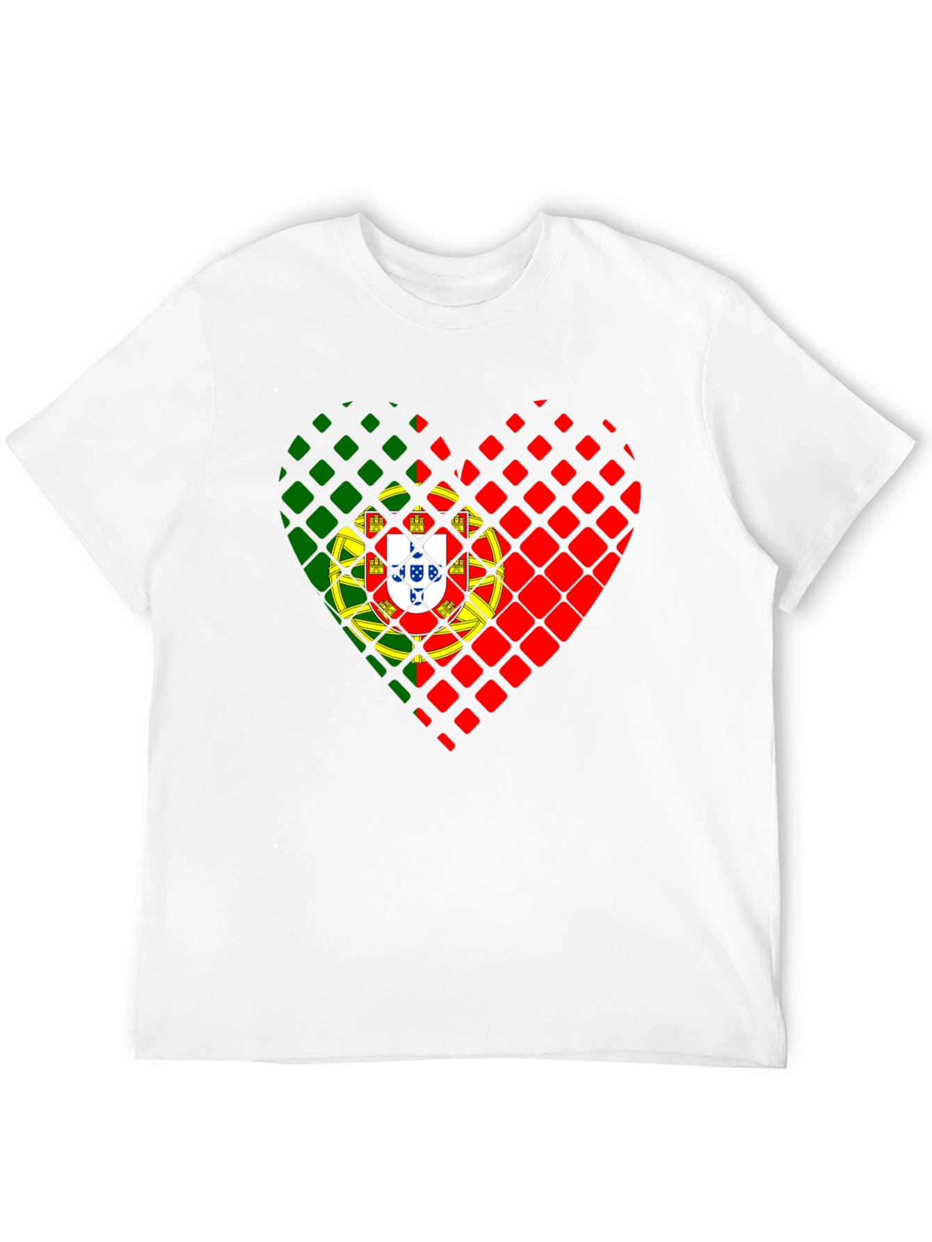 Portugal Flag Heart T-Shirt