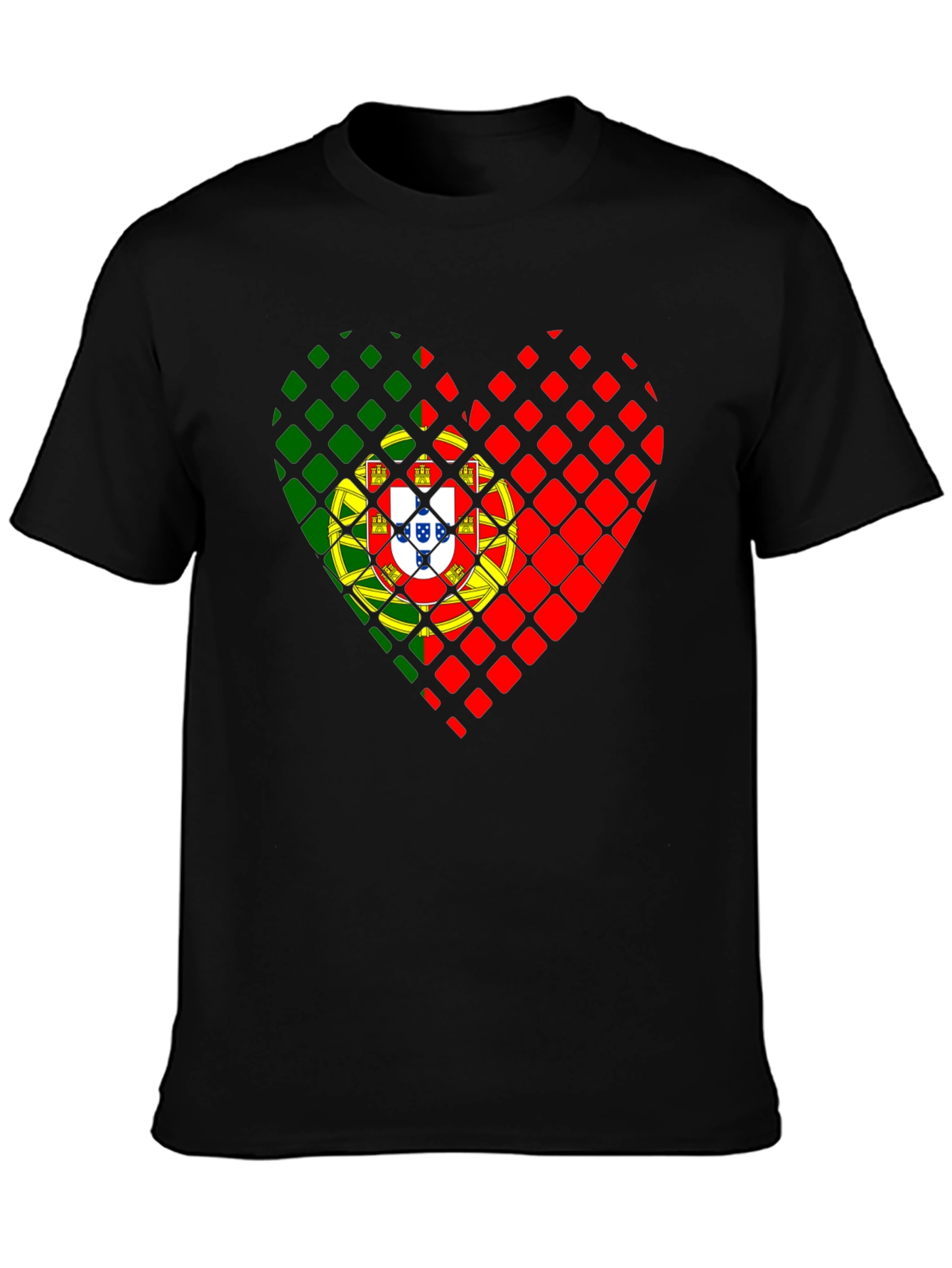 Portugal Flag Heart T-Shirt