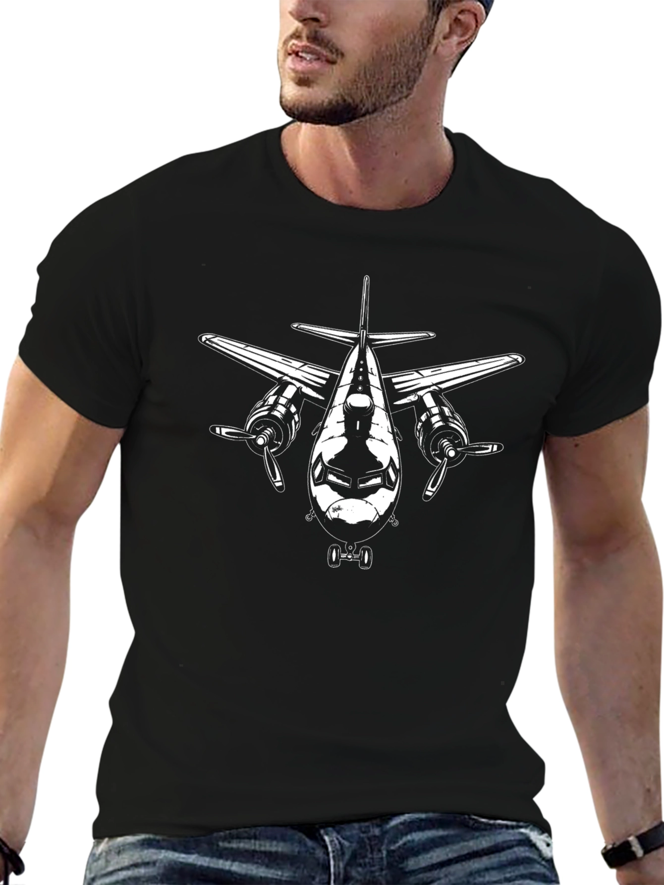 Airplane Graphic Tee - Classic Pilot Style