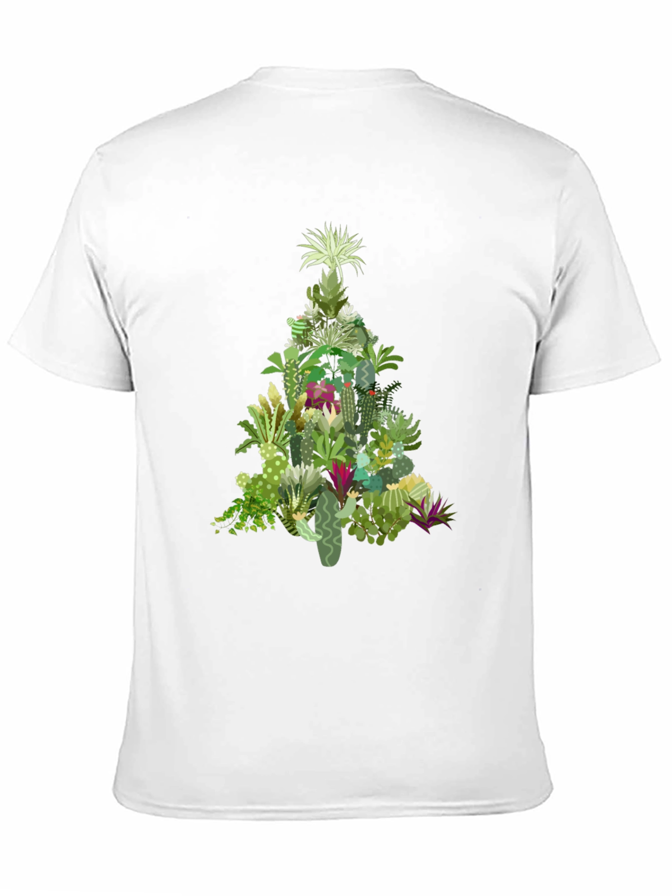Cactus Christmas Tree Graphic T-Shirt
