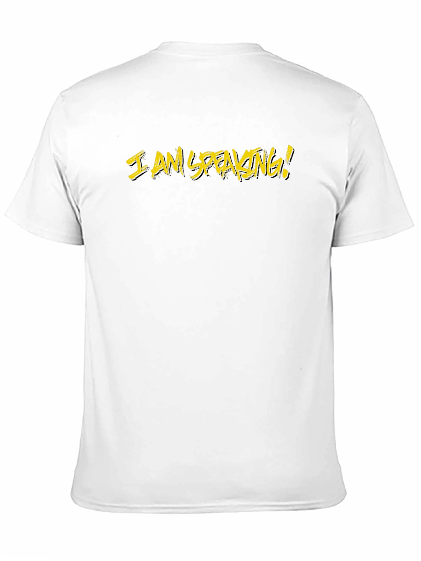 I Am Speaking T-Shirt - Black Cotton Tee