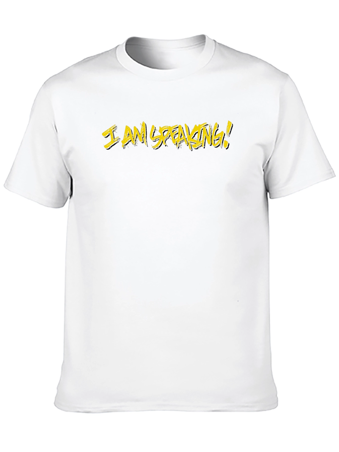 I Am Speaking T-Shirt - Black Cotton Tee