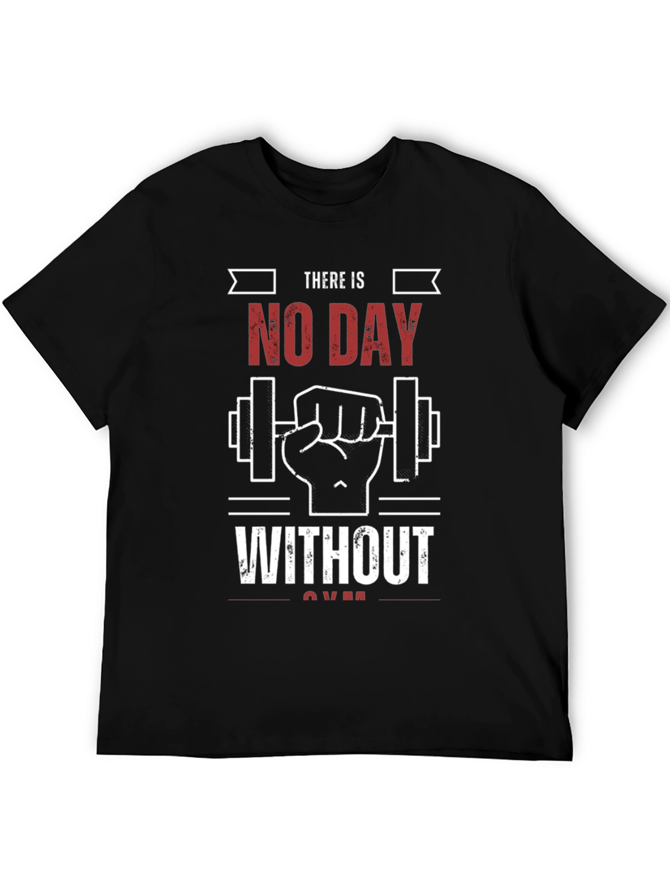 No Day Without Gym Black Graphic Tee