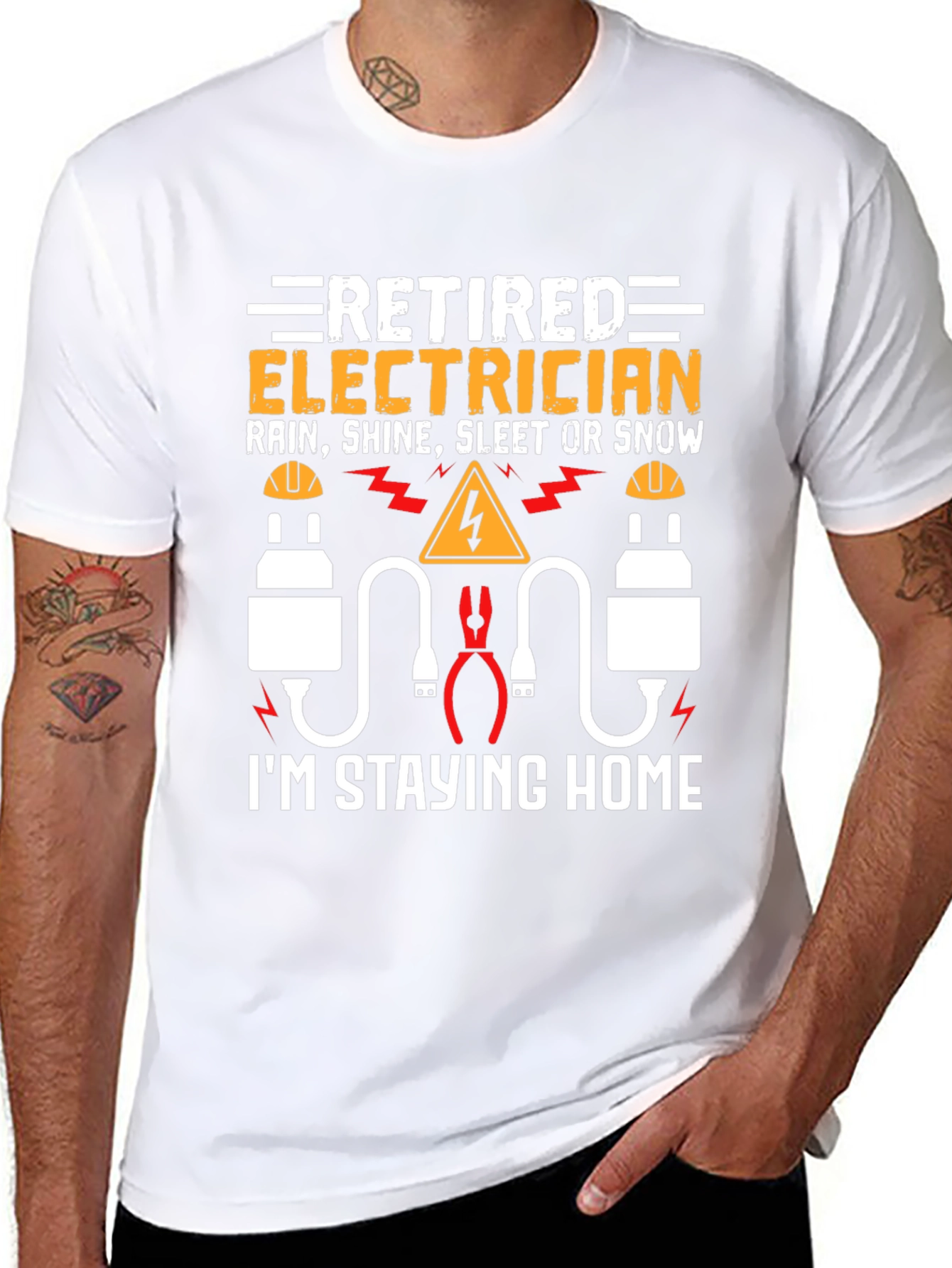 Retired Electrician T-Shirt Funny Gift