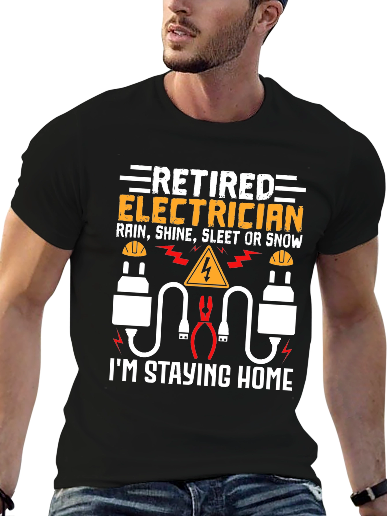 Retired Electrician T-Shirt Funny Gift
