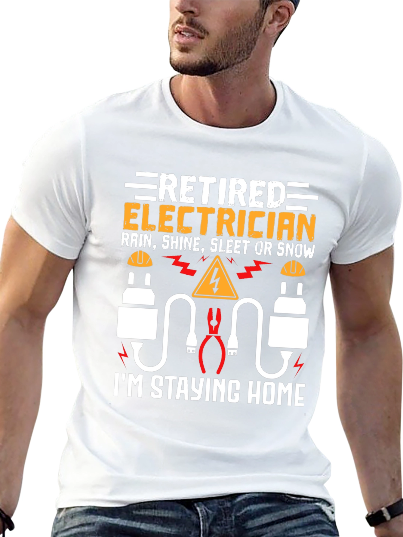 Retired Electrician T-Shirt Funny Gift